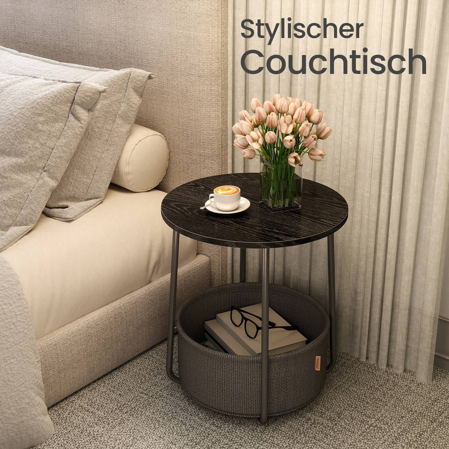 Beistelltisch rund, kleiner Tisch, Couchtisch klein Beistelltisch rund, kleiner Tisch, Couchtisch klein