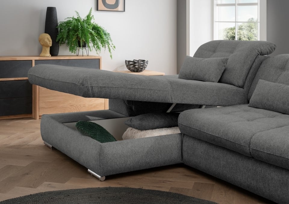 Benformato_Rigatti_2FRFKF-RECBKKF_9754_F06-6BgVfTmvNU1Fpb Elegantes Benformato Sofa Rigatti: Grau-Braun