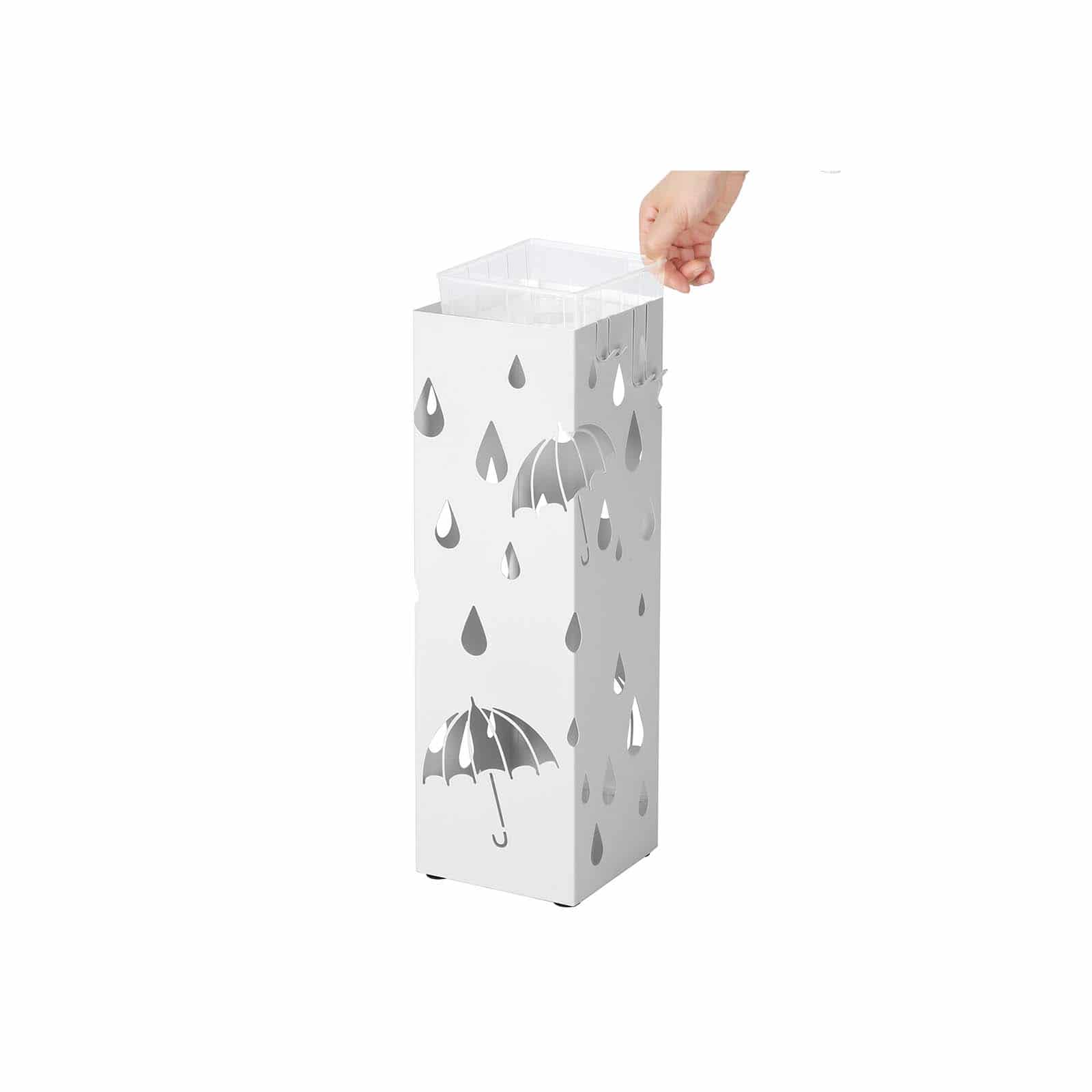 Reizender Schirmständer Weiß-LUC49W Reizender Schirmständer Weiß-LUC49W