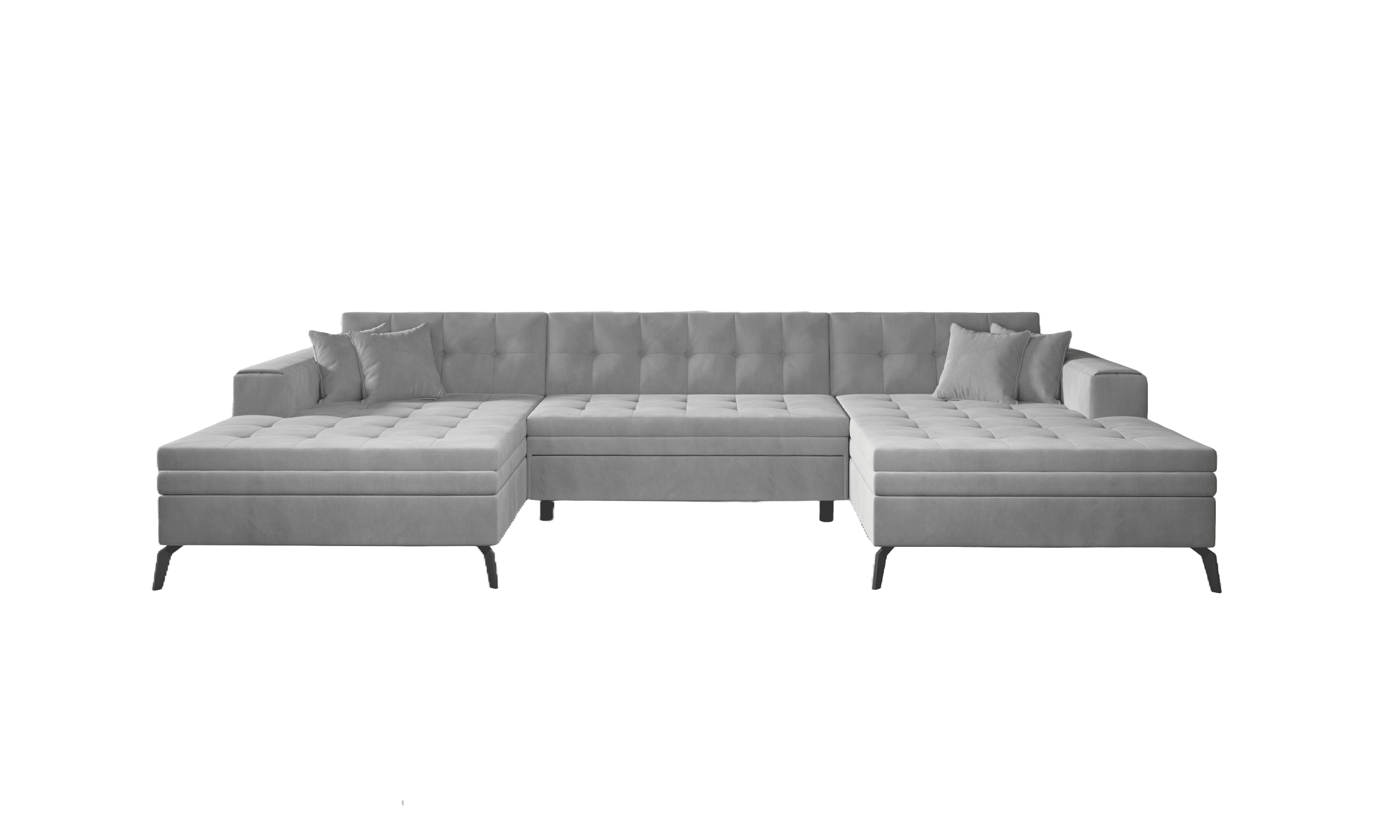 Vertizo Wohnlandschaft mit Schlaffunktion - Nube-Stoff