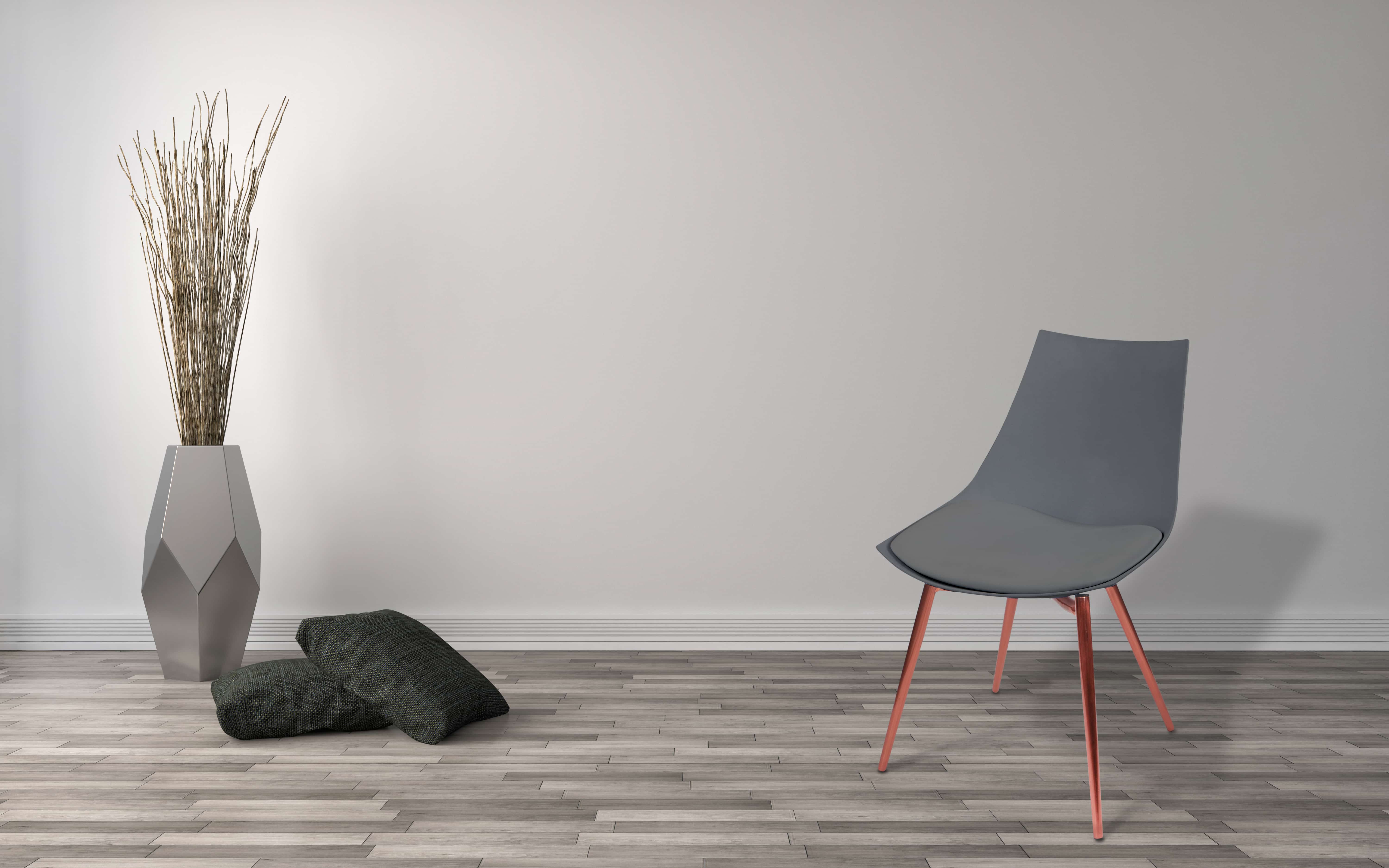 Stuhl Dakota 310 4er-Set Grau / Kupfer Stuhl Dakota 310 4er-Set Grau / Kupfer