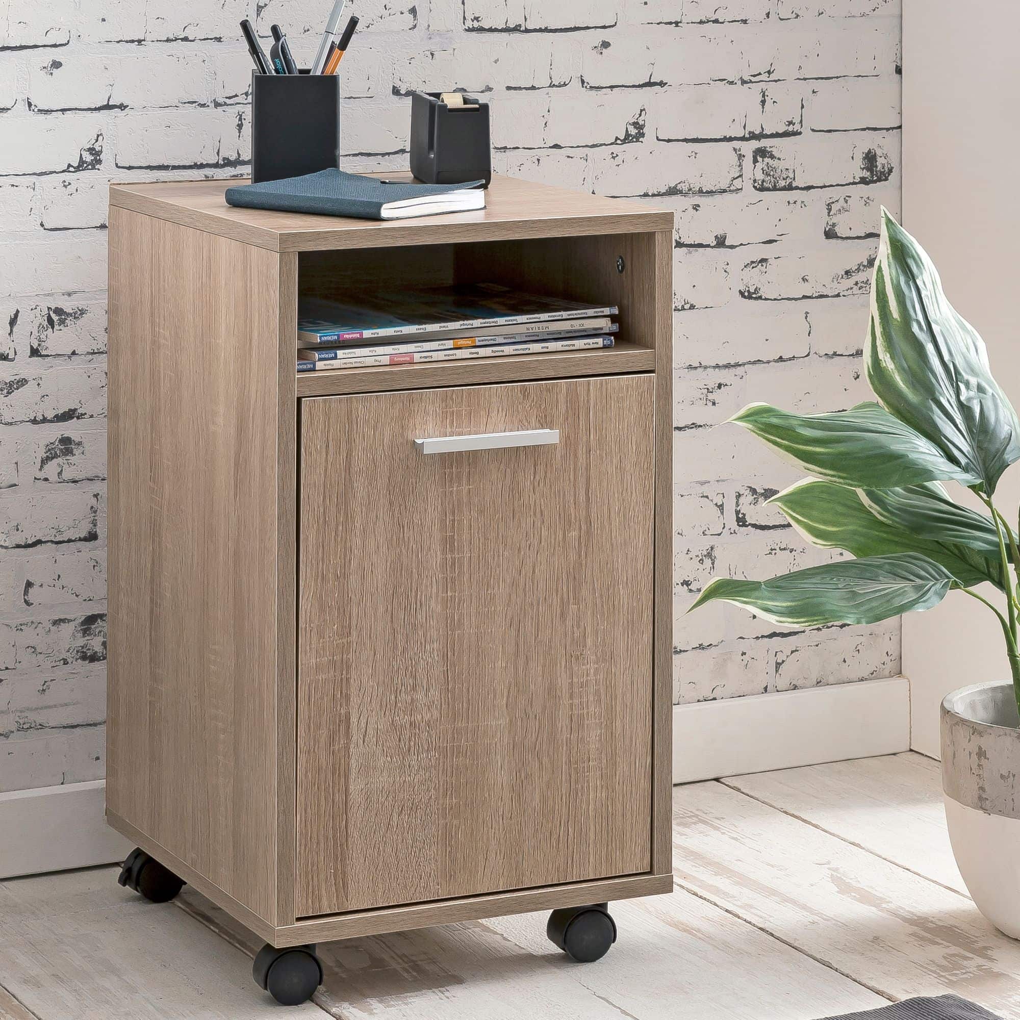 50123-WOHNLING-Rollcontainer-Katsu-33x38x59-5cm-s_14AaoKZGurujEt Rollcontainer WL5.929 Sonoma 33x60x38cm Schubladenschrank Büro Container