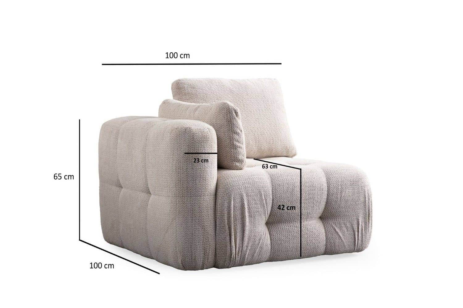 Sofa Amaris 2-Sitzer mit luxuriöser Polsterung