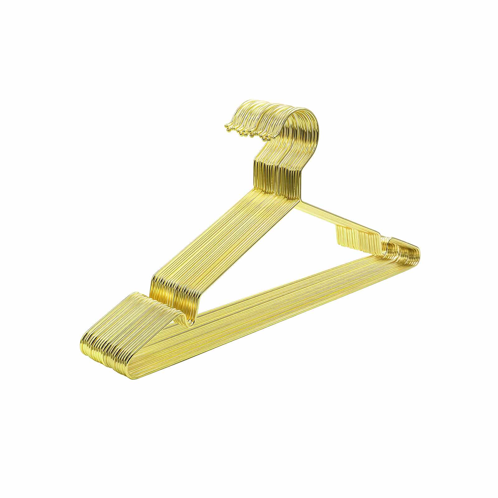 Kleiderbügel aus Metall 20er Set Gold-CRI044G01