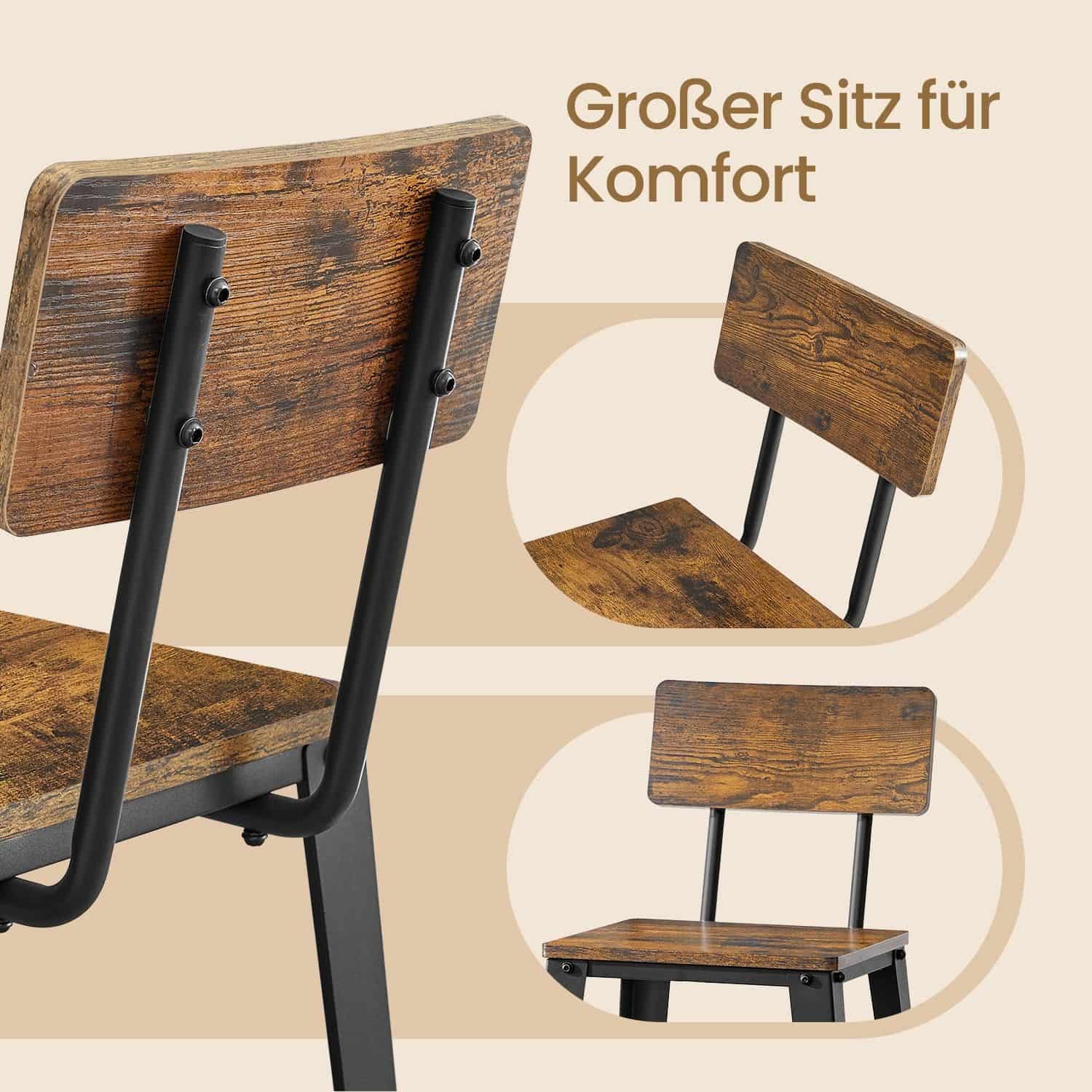 2er Set Barhocker mit Rückenlehne 2er Set Barhocker mit Rückenlehne