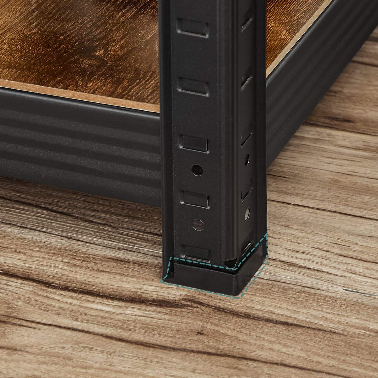 2er Set Schwerlast-Regal schmal mit 5 Ablagen-B34GLR037B02