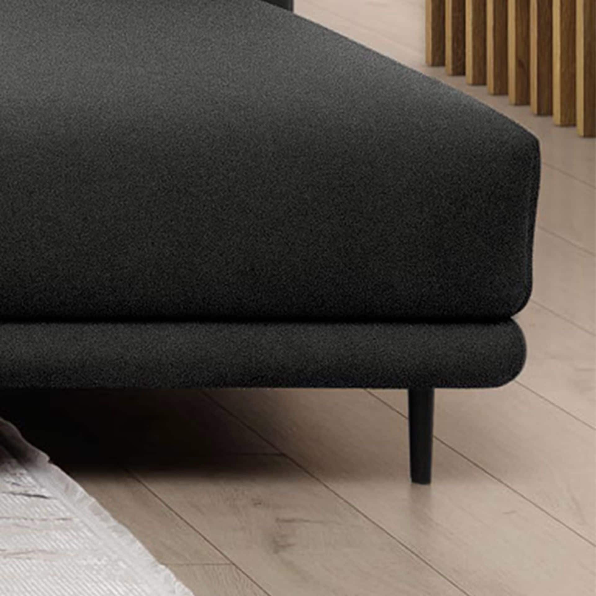 Ecksofa Baria – Schlaffunktion, Stauraum und pflegeleichter Stoff