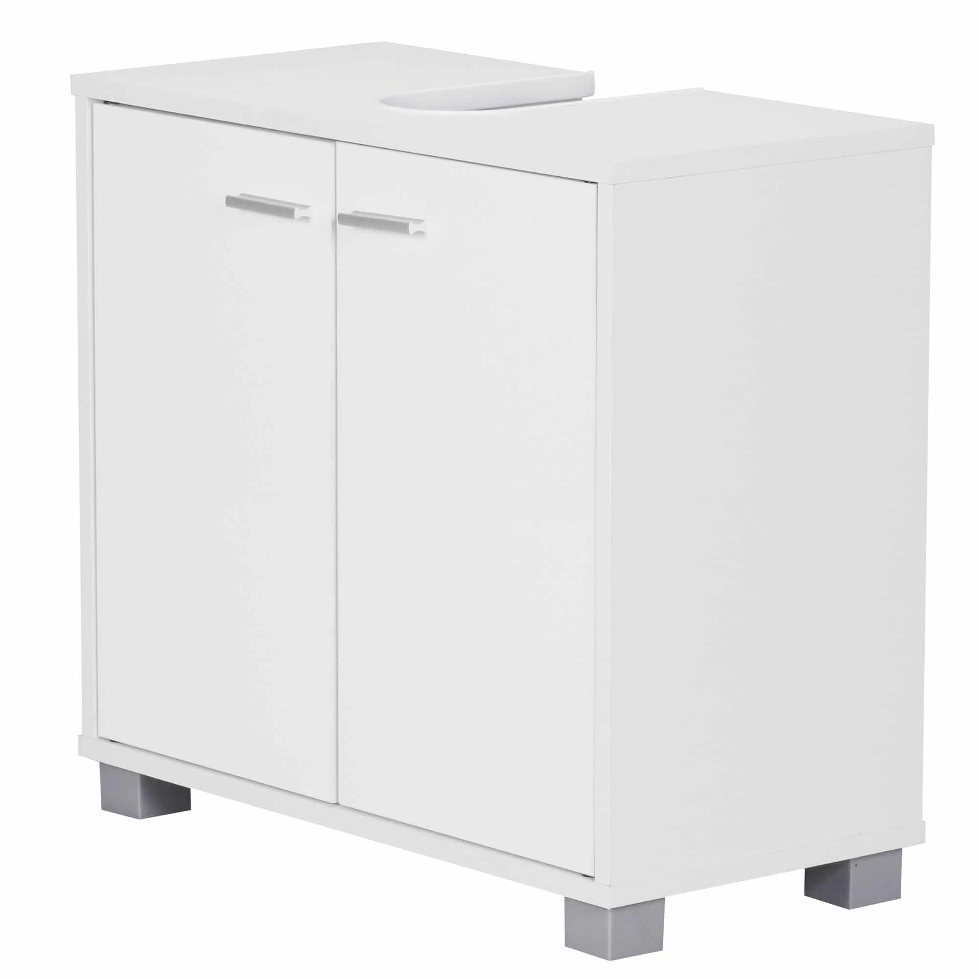 35998-WOHNLING-Design-Waschbeckenunterschrank-WL1-344-Badunterschrank-mit-2-Tueren-Weiss-Kleiner-Schrank-Badezimmer-60-cm-Breit-Badschrank-Waschbecken-Stehend-Bad-Aufbewahrung-W_6H2eK9iPxhDJQY Design Waschbeckenunterschrank WL1.344 Badunterschrank mit 2 Türen Weiß
