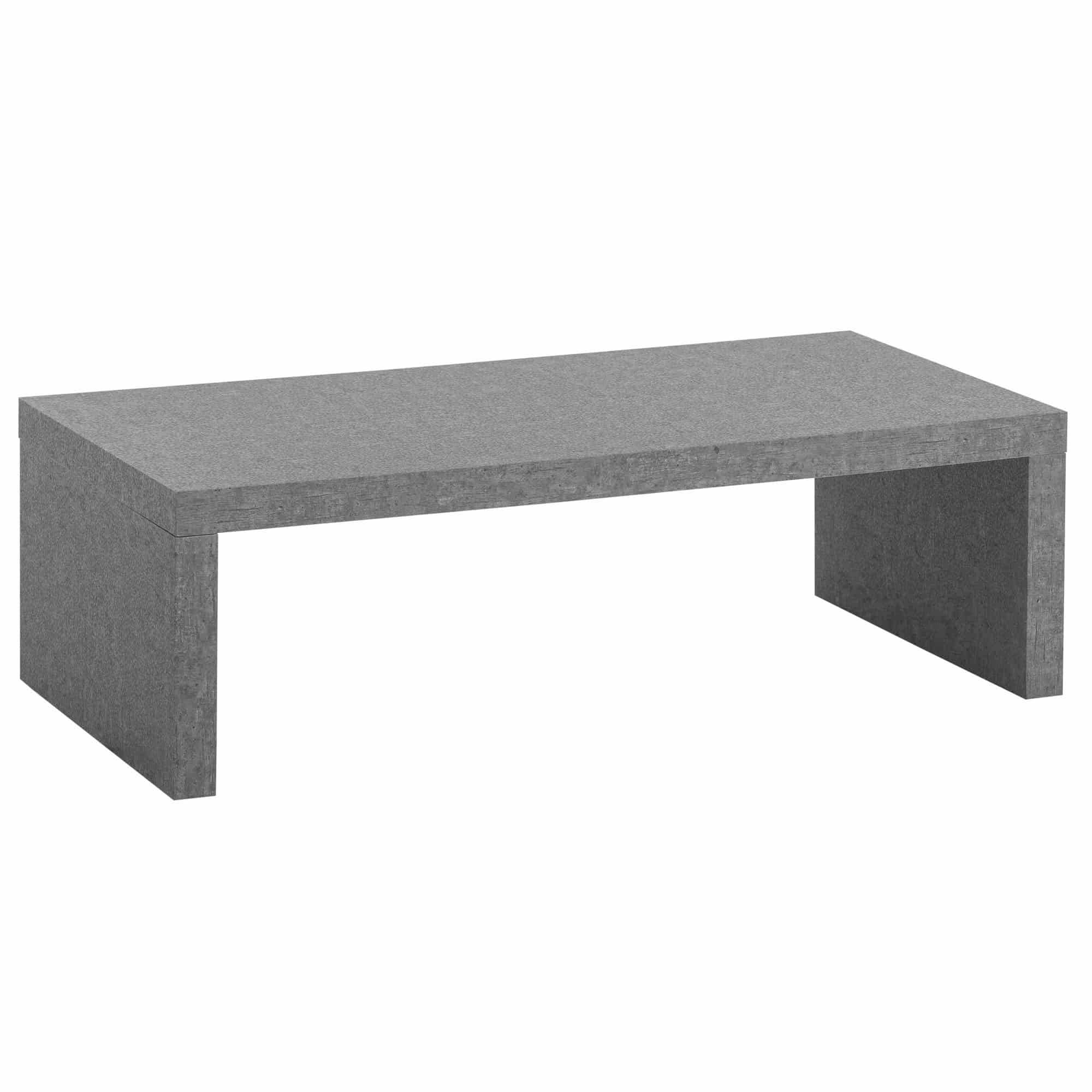 Couchtisch 110x55x35 cm Grau Sofatisch in Beton-Optik Zeitlos