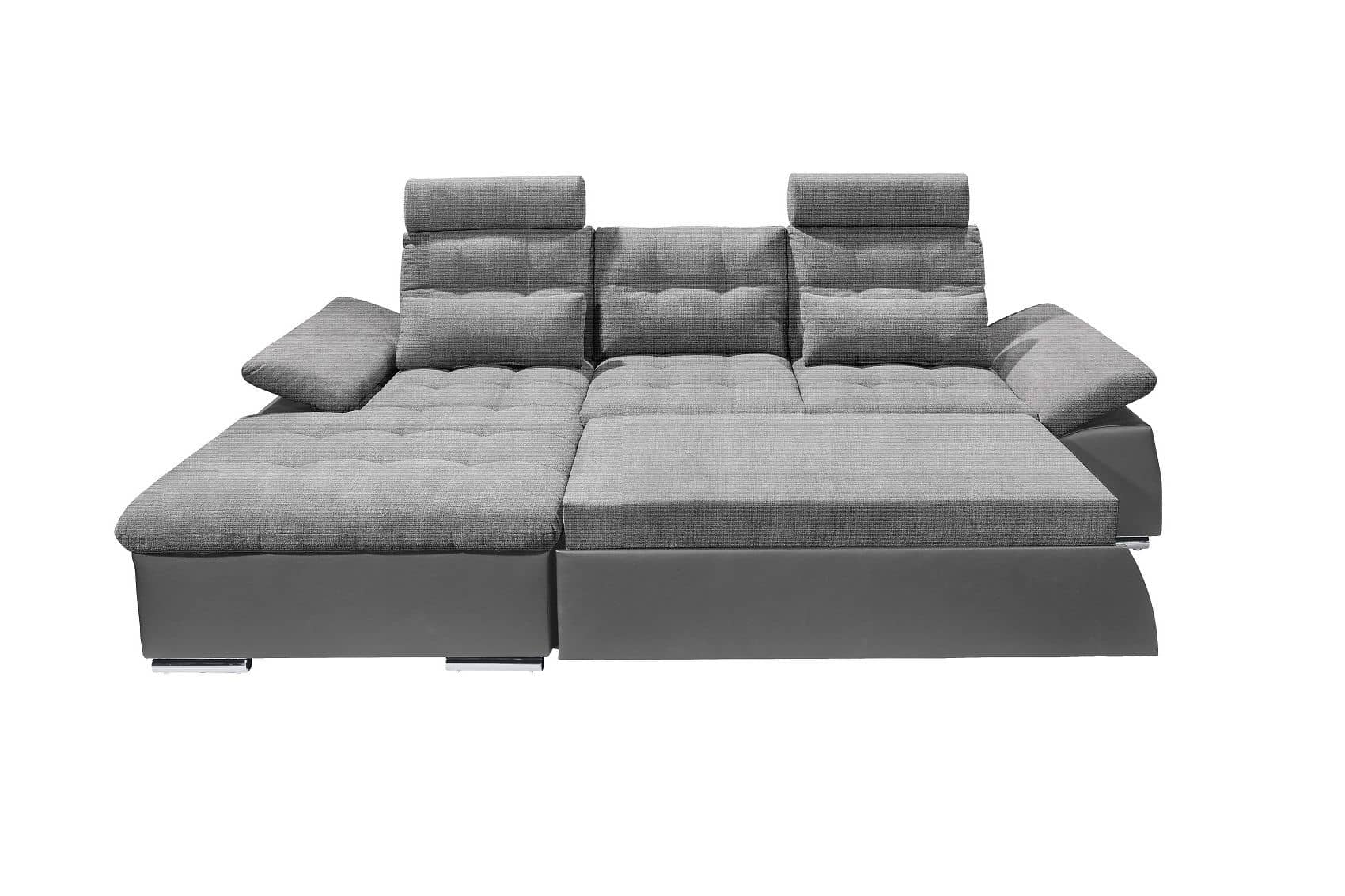Ecksofa Jakarta Dunkelgrau | Anthrazit – Modernes Sofa mit Schlaffunktion & verstellbaren Armlehnen Ecksofa Jakarta Dunkelgrau | Anthrazit – Modernes Sofa mit Schlaffunktion & verstellbaren Armlehnen
