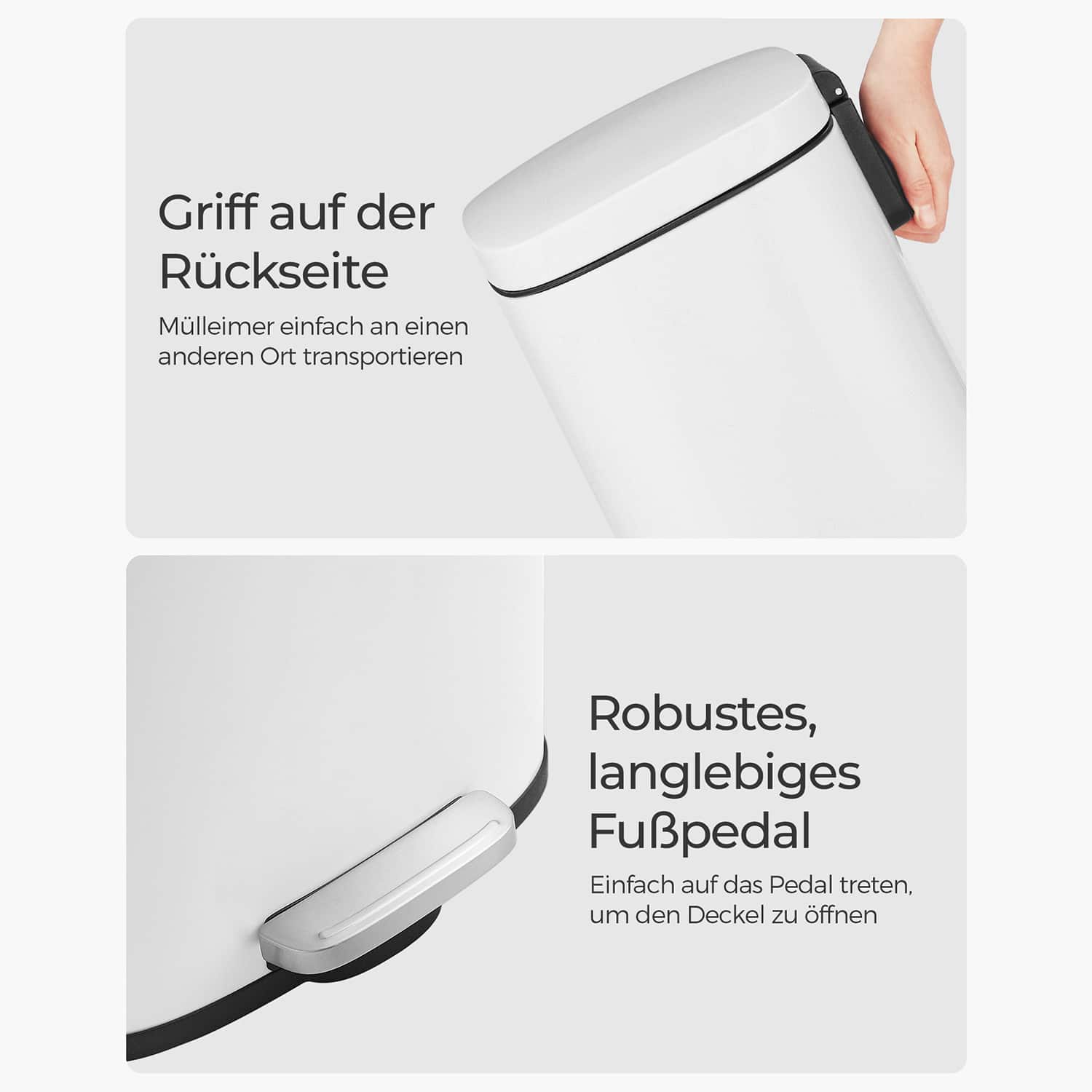 Mülleimer 30 L für die Küche weiß-LTB03WT Mülleimer 30 L für die Küche weiß-LTB03WT