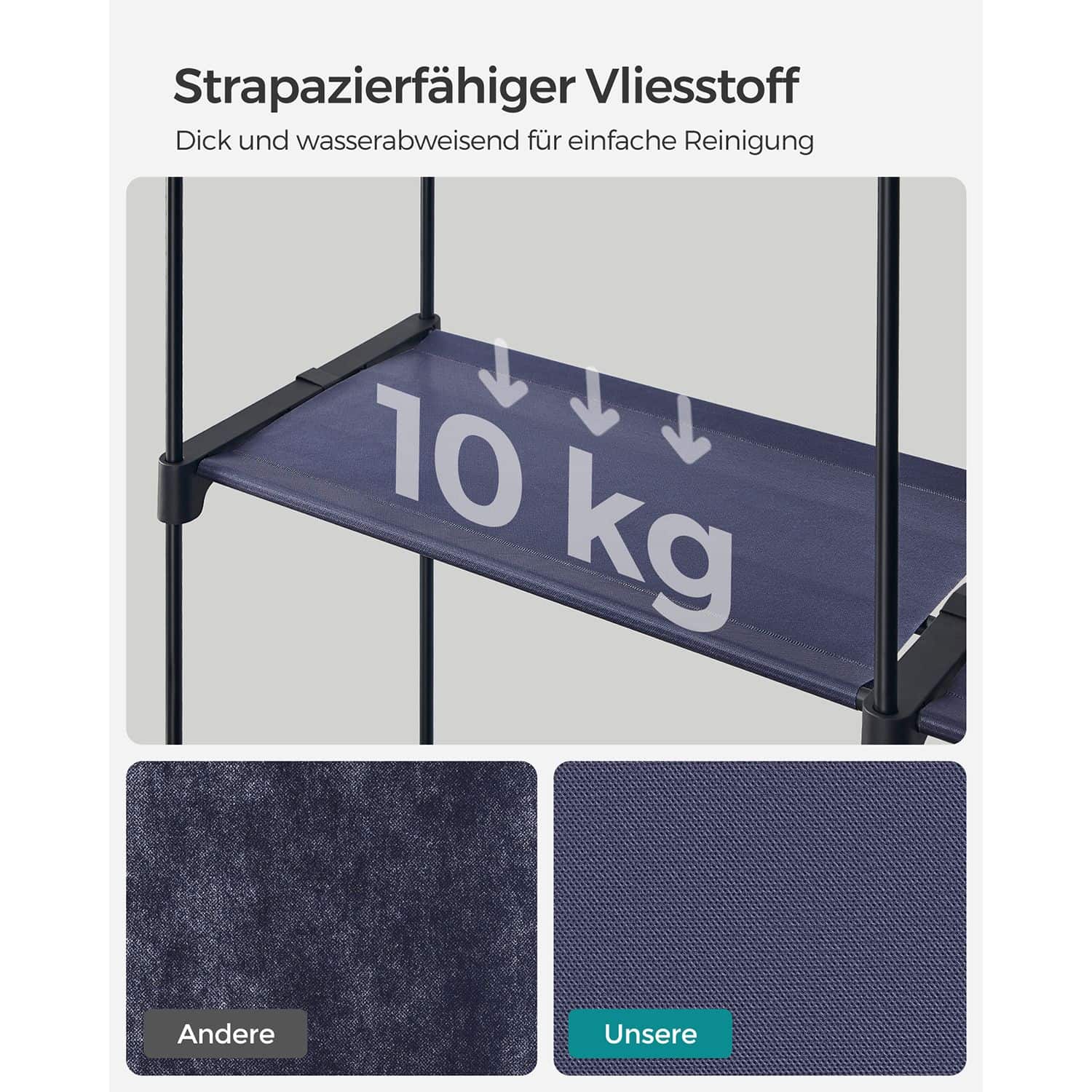 Garderobe mit 2 Kleiderstangen-RYG002I02 Garderobe mit 2 Kleiderstangen-RYG002I02