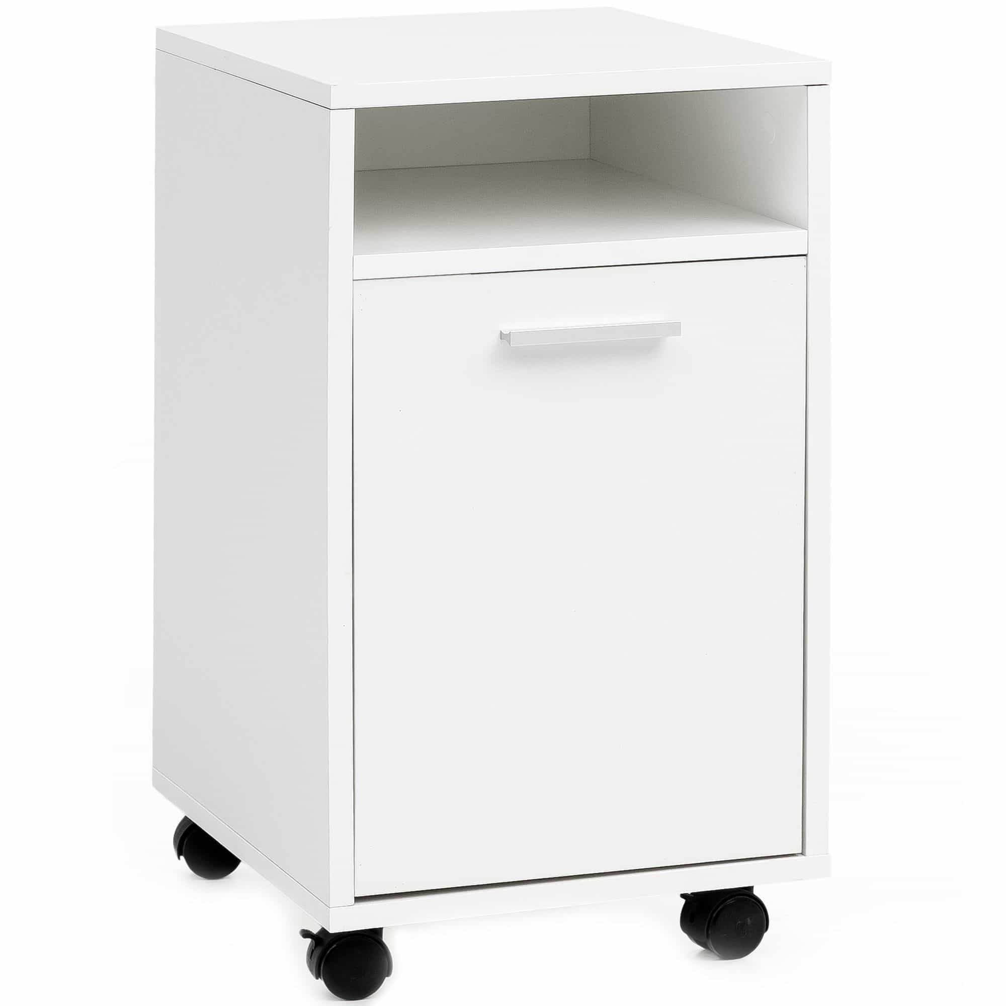 50122-WOHNLING-Rollcontainer-Katsu-33x38x59-5-cm-weODxkMl6v6EHHP Rollcontainer WL5.928 Weiß 33x60x38cm Schubladenschrank Büro Container