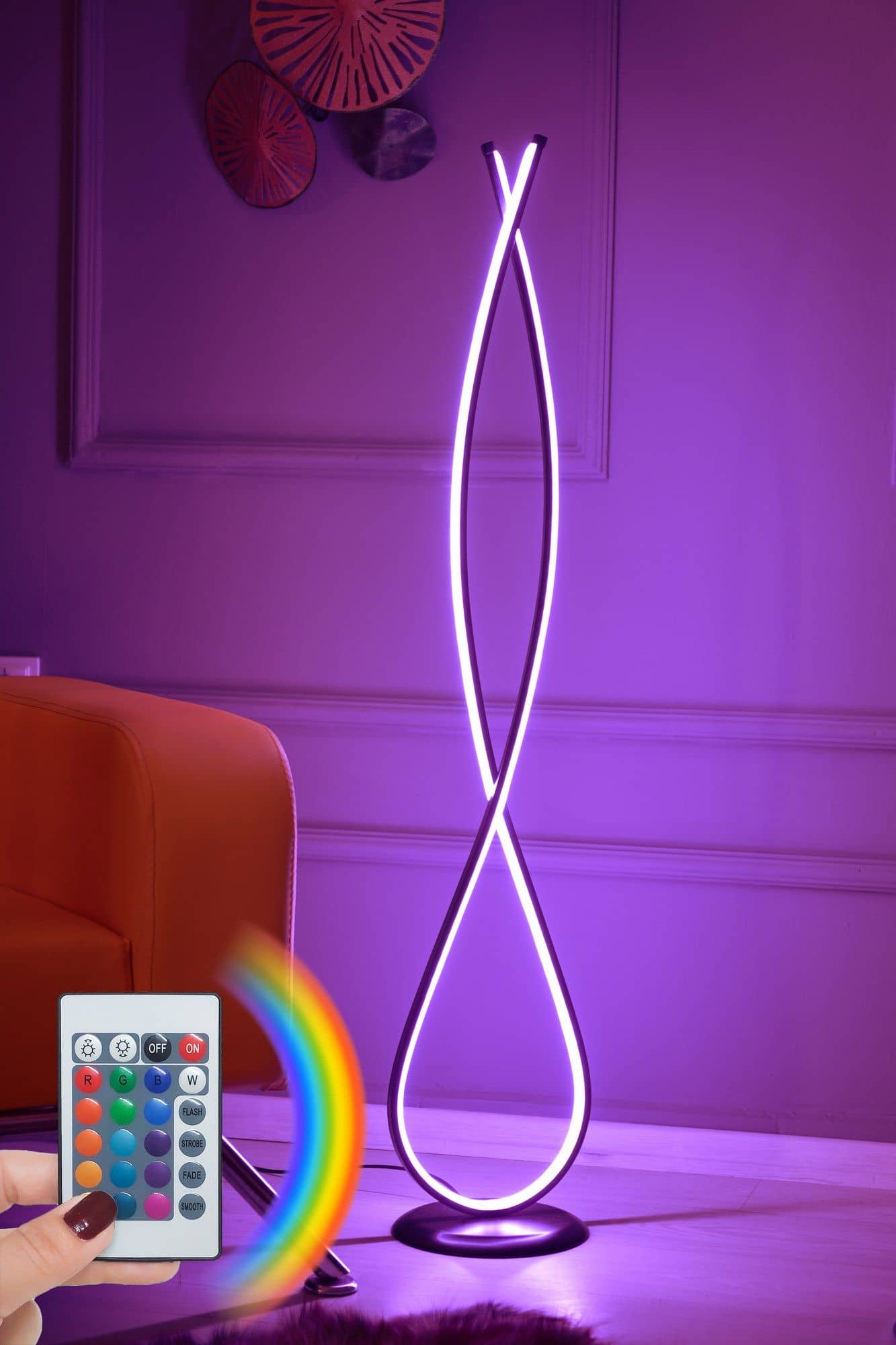 Infinity Black - Multicolor - Stehlampe