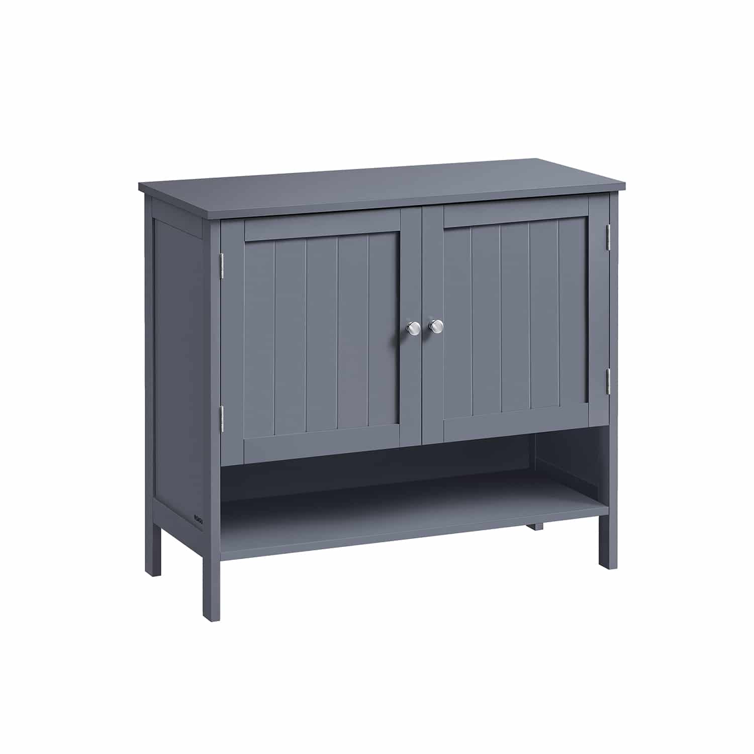 Schuhschrank Landhausstil 35 x 80 x 70 cm schiefergrau