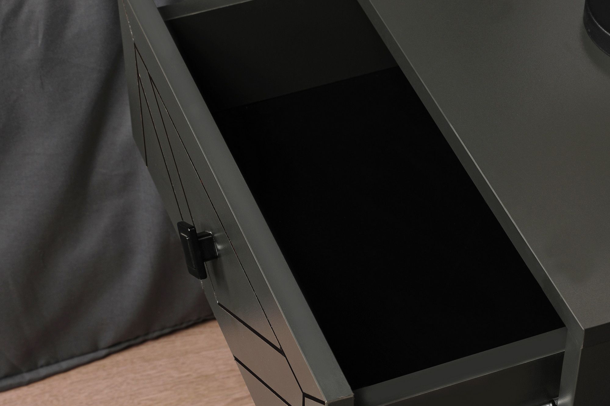 Luna - weiß - Nachttisch