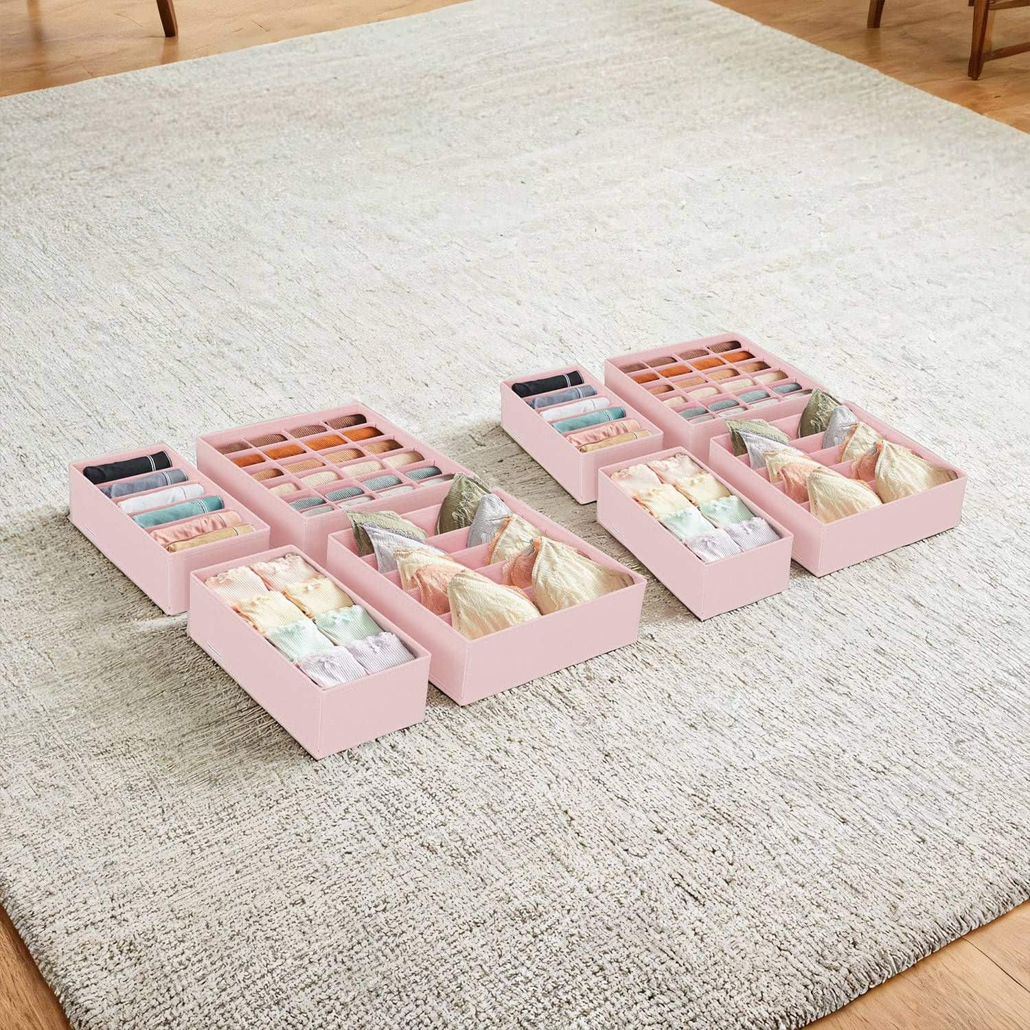 Unterwäsche-Organizer für BHs rosa