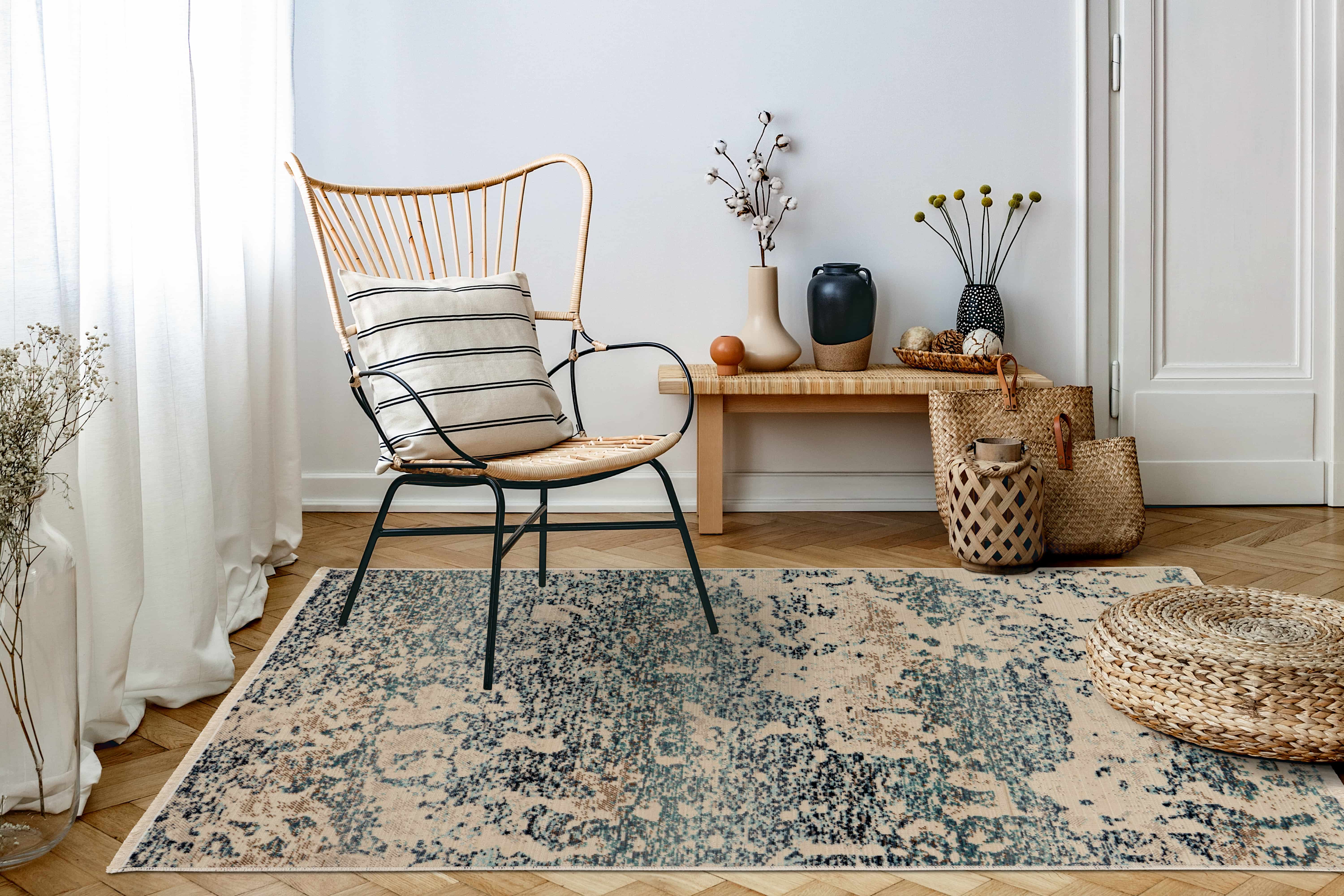 Charin 325 Blau 80 x 150 cm Charin 325 Blau 80 x 150 cm