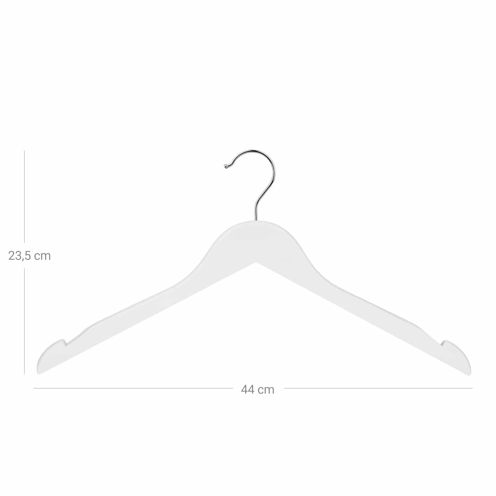 Schlichte Bügel 20 Stück Weiß-CRW003WT20 Schlichte Bügel 20 Stück Weiß-CRW003WT20