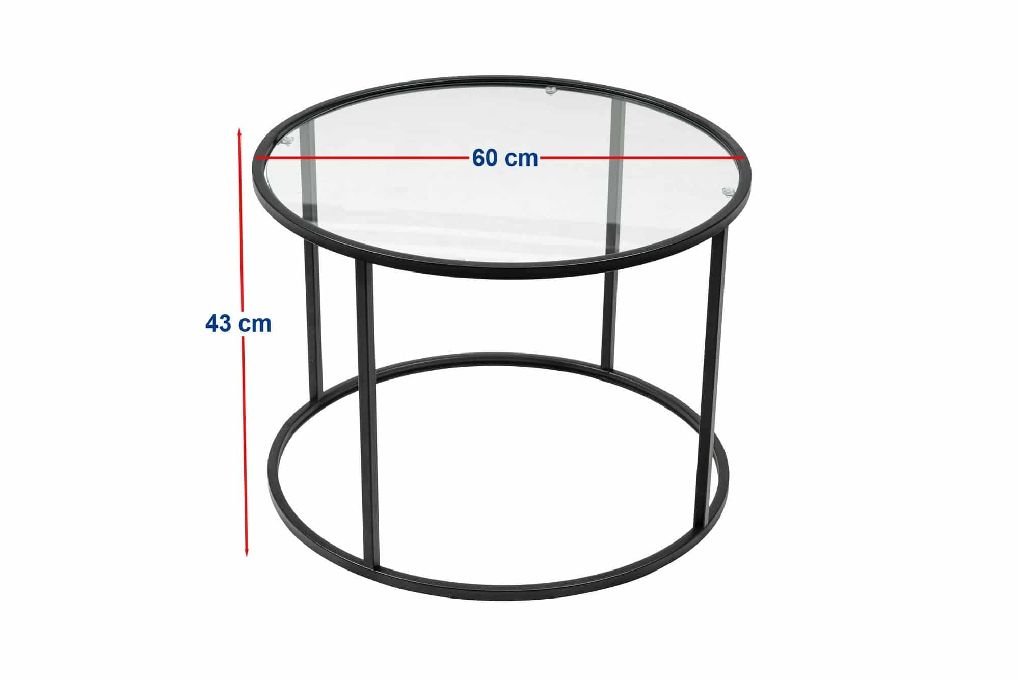 Berlin - Black 60 - Couchtisch