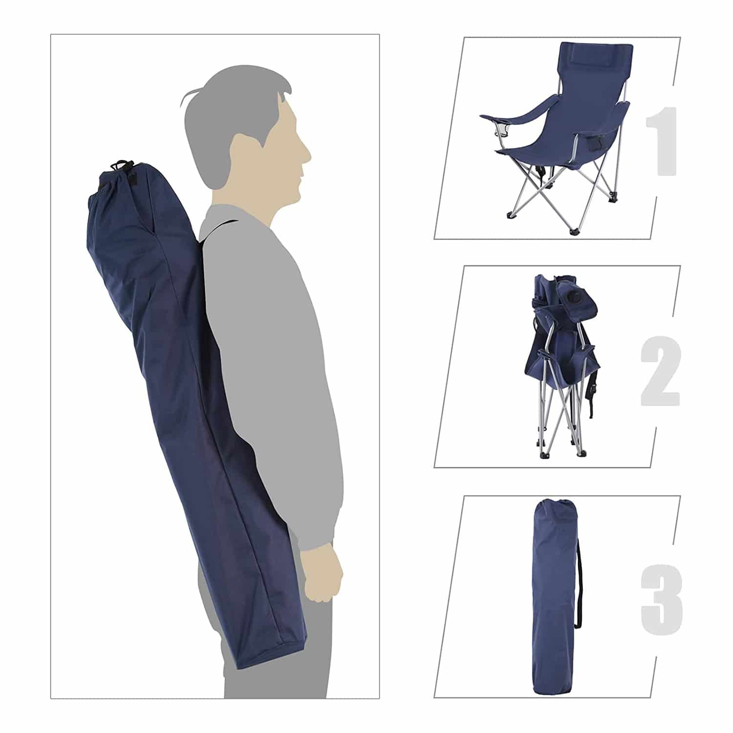 Campingstühle mit Kopfstütze 2er Set-GCB09IN02 Campingstühle mit Kopfstütze 2er Set-GCB09IN02