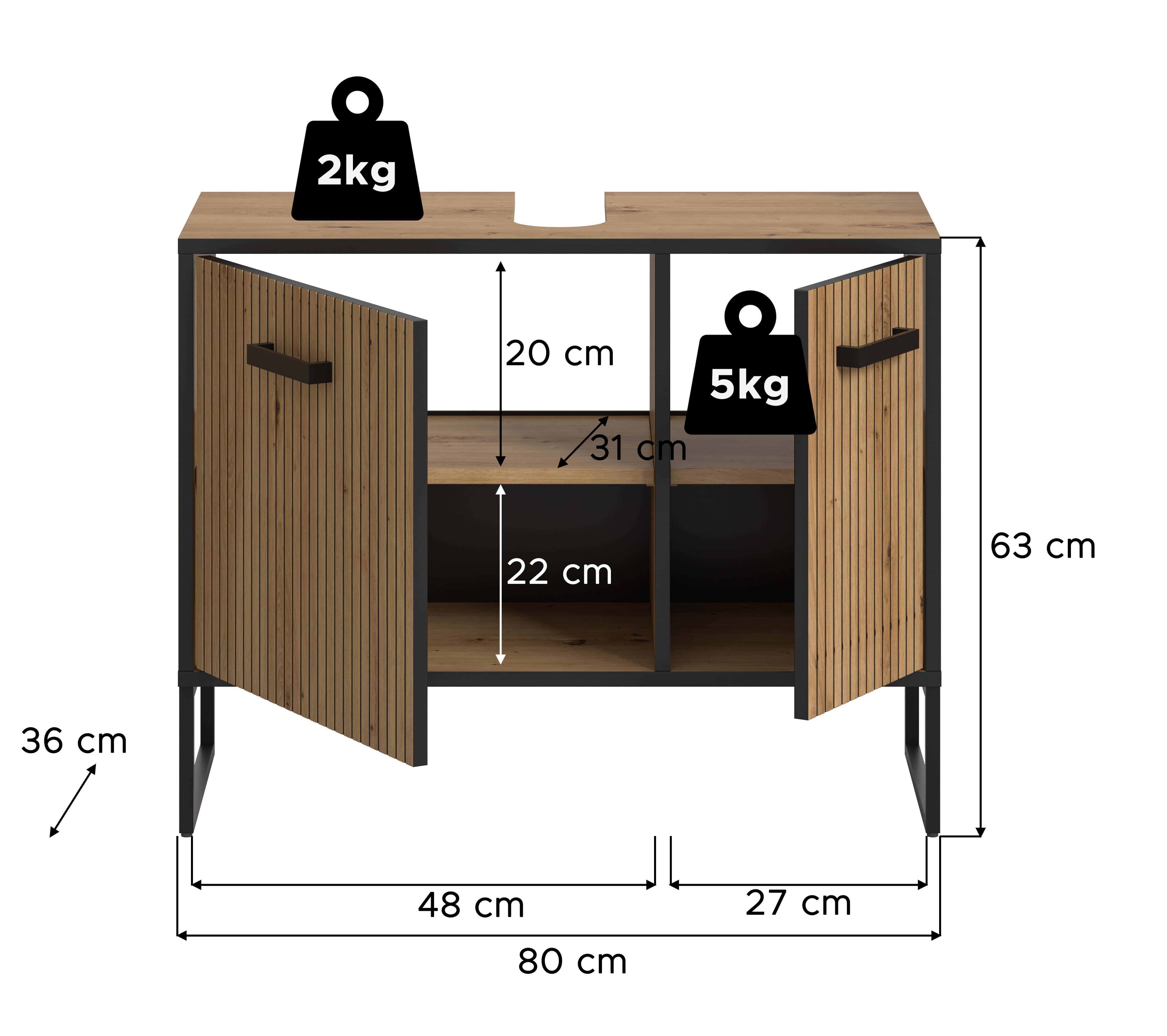 Bagno Waschbeckenunterschrank