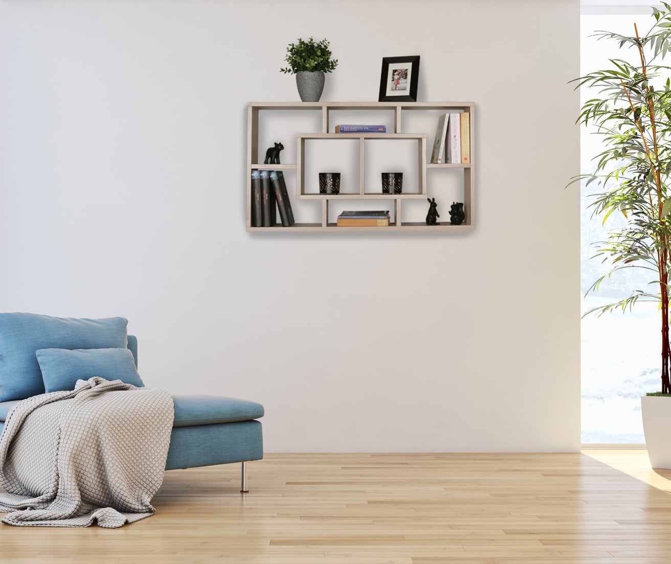 44698-WOHNLING-Wandregal-ALEX-sonoma-85-x-47-5-x-16hGXAs8ZPEsDPk Wandregal PAOLA sonoma 85 x 47,5 x 16 cm MDF-Holz Hängeregal modern