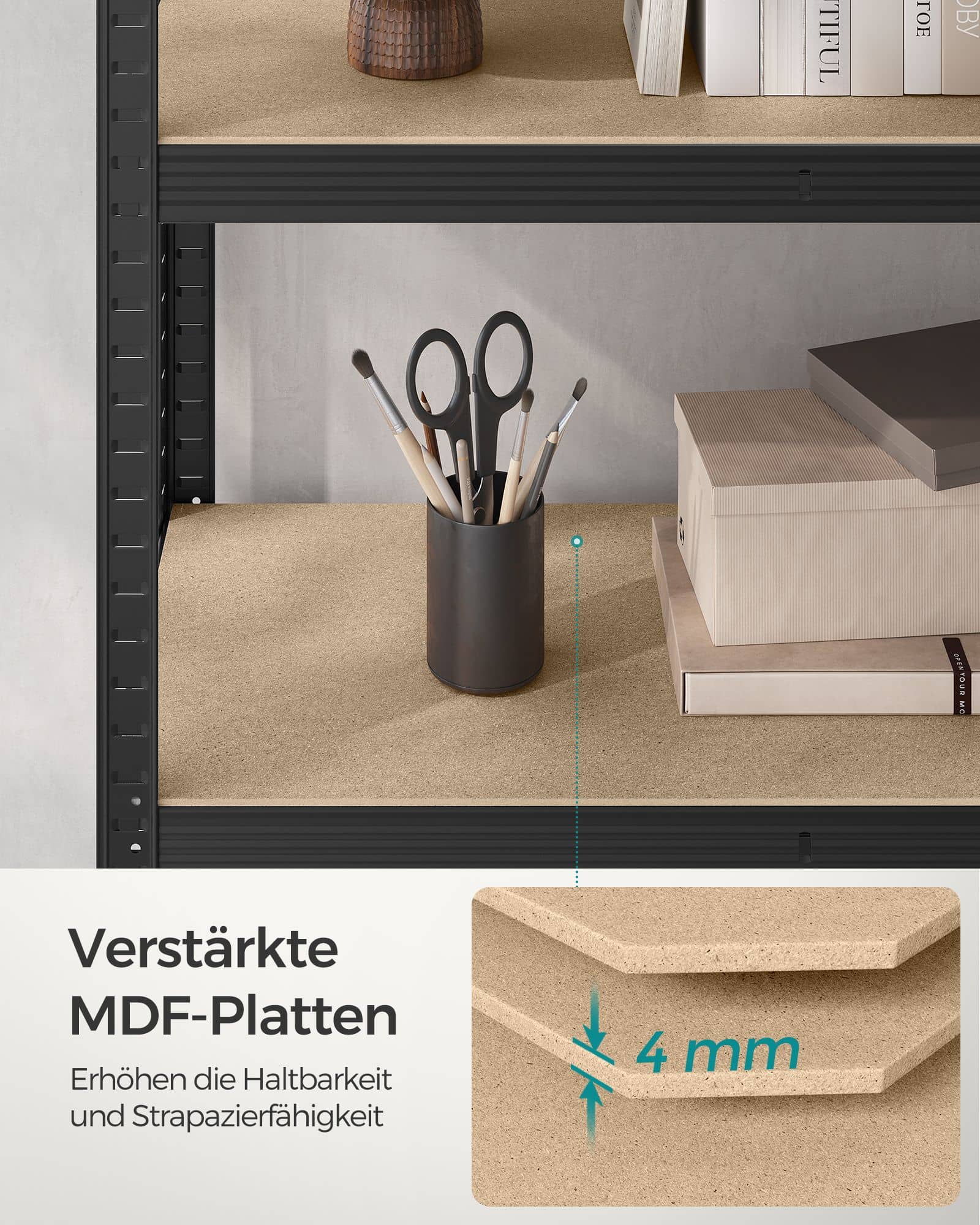Schwerlastregal mit 5 Ebenen-B34GLR060B01 Schwerlastregal mit 5 Ebenen-B34GLR060B01