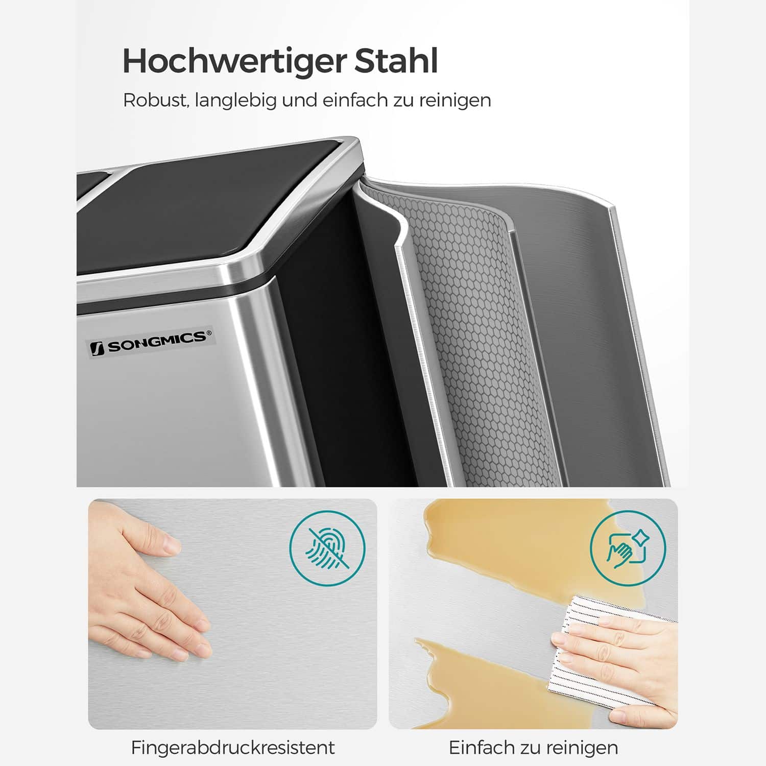 Mülleimer 54 Liter (3 x 18 L)-B34LTB54NL Mülleimer 54 Liter (3 x 18 L)-B34LTB54NL