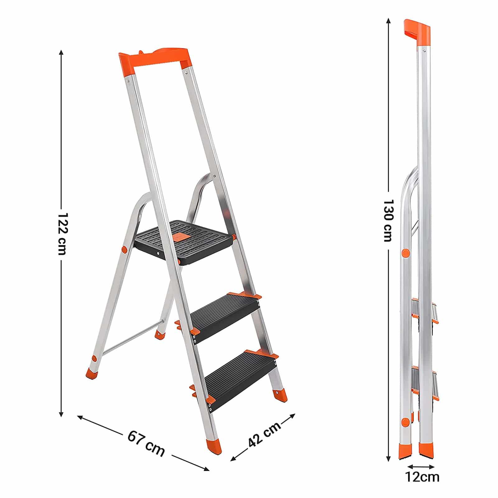 Leiter mit 3 Stufen-GLT03BK Leiter mit 3 Stufen-GLT03BK