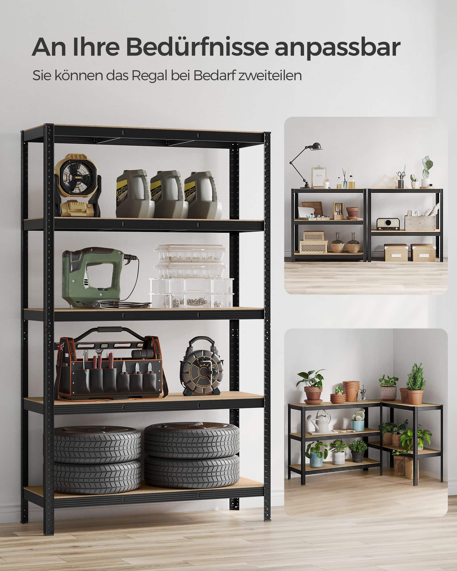 Schwerlastregal mit 5 Ebenen-B34GLR060B01 Schwerlastregal mit 5 Ebenen-B34GLR060B01