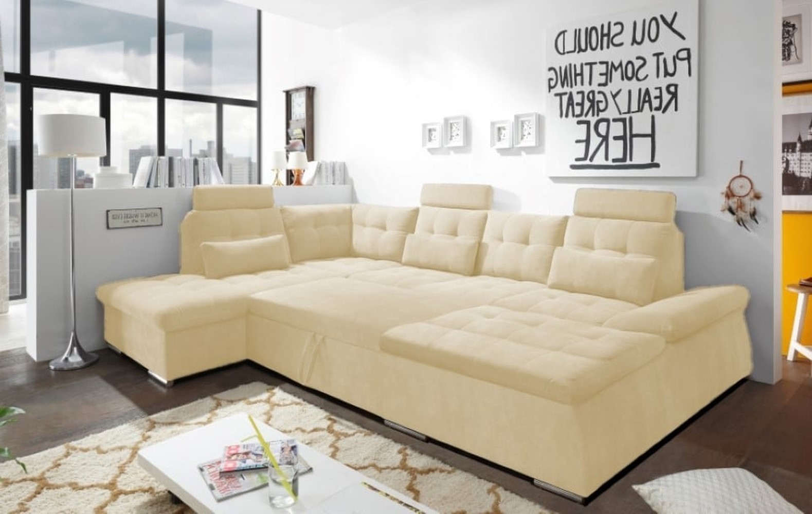 Nalo Wohnlandschaft mit Schlaffunktion – Ihre Entspannungsoase für Zuhause