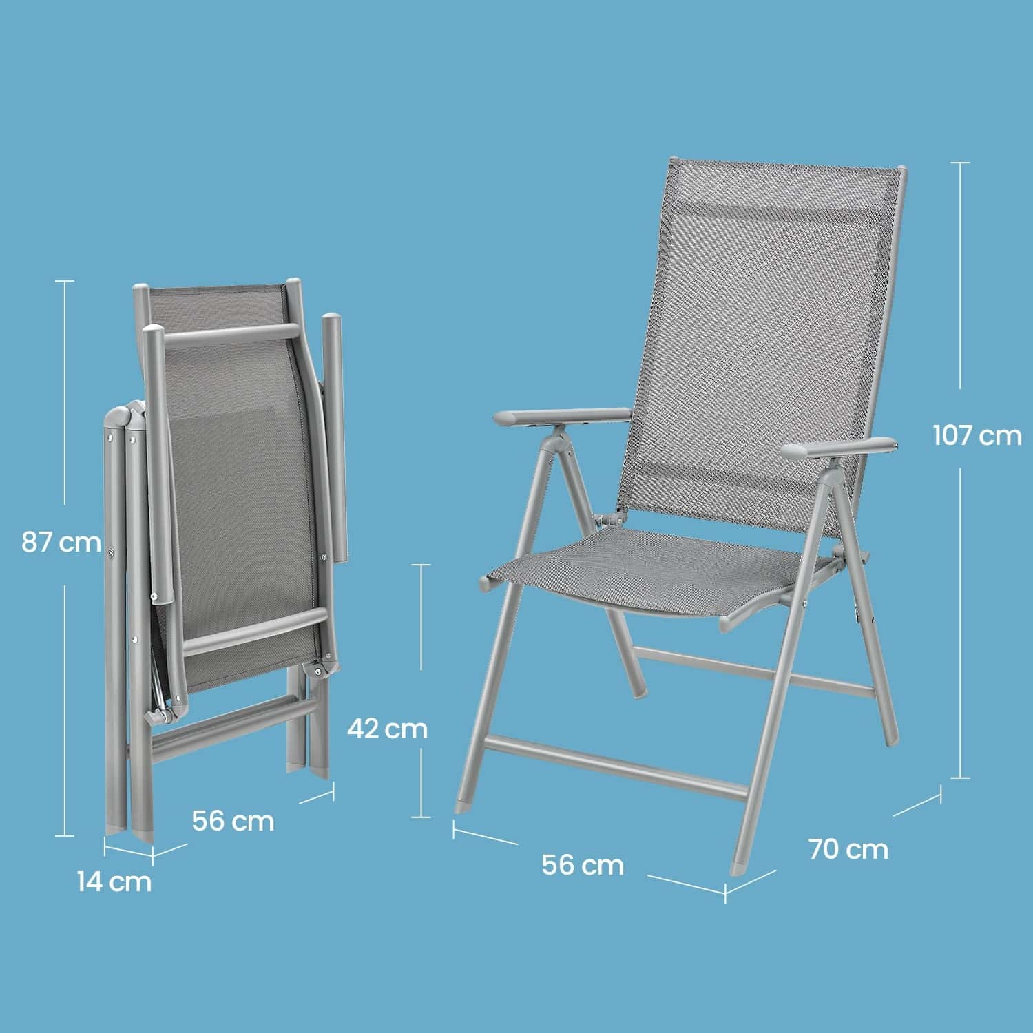 Gartenstühle 2er Set grau Gartenstühle 2er Set grau