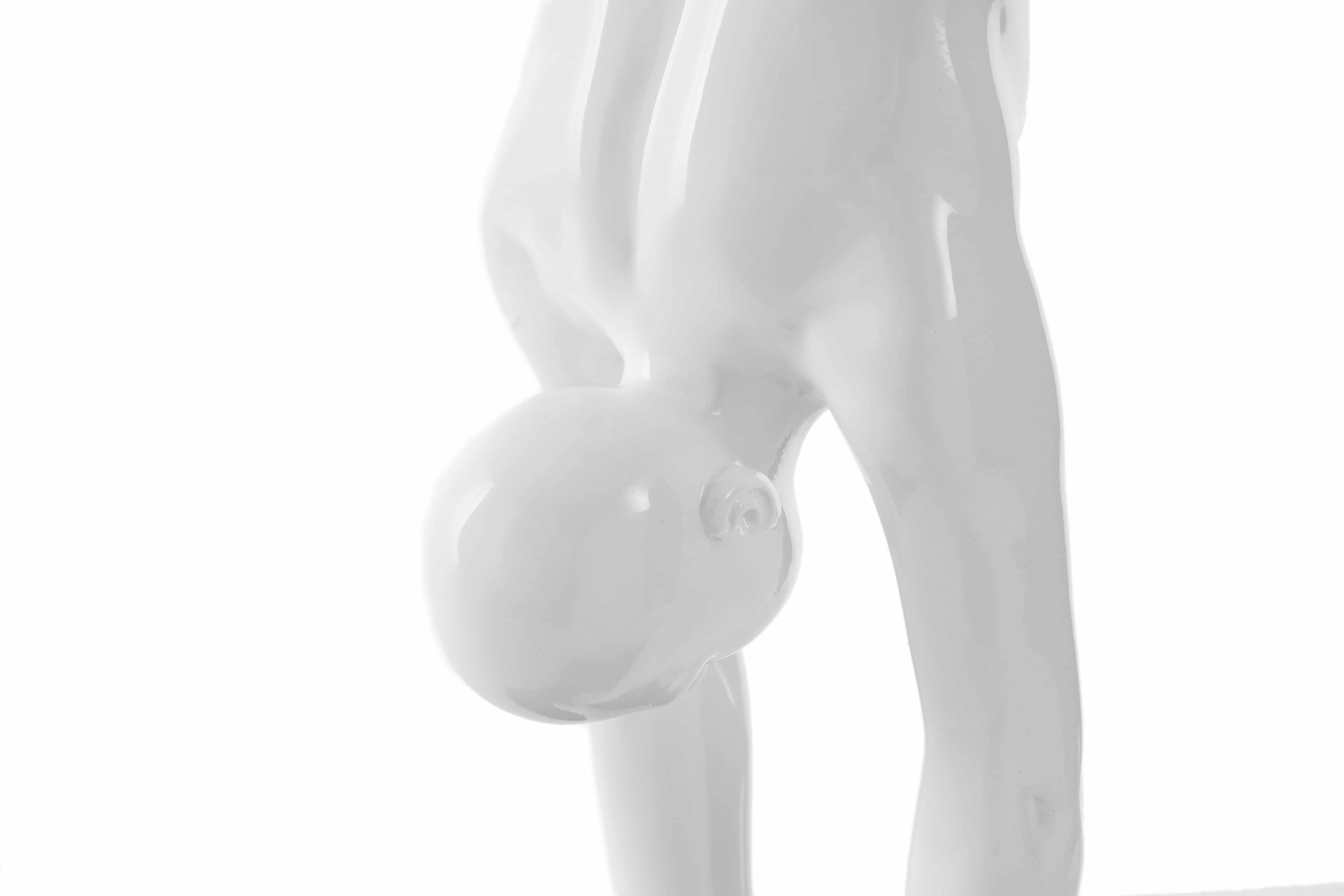 Skulptur Athlete 120 Weiß Skulptur Athlete 120 Weiß