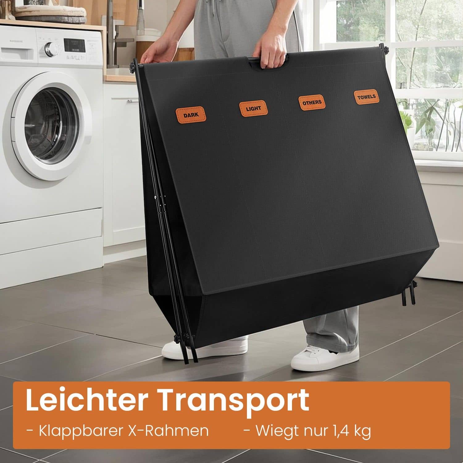 Wäschekorb, Wäschesammler 155 Liter, Wäschebox Wäschekorb, Wäschesammler 155 Liter, Wäschebox