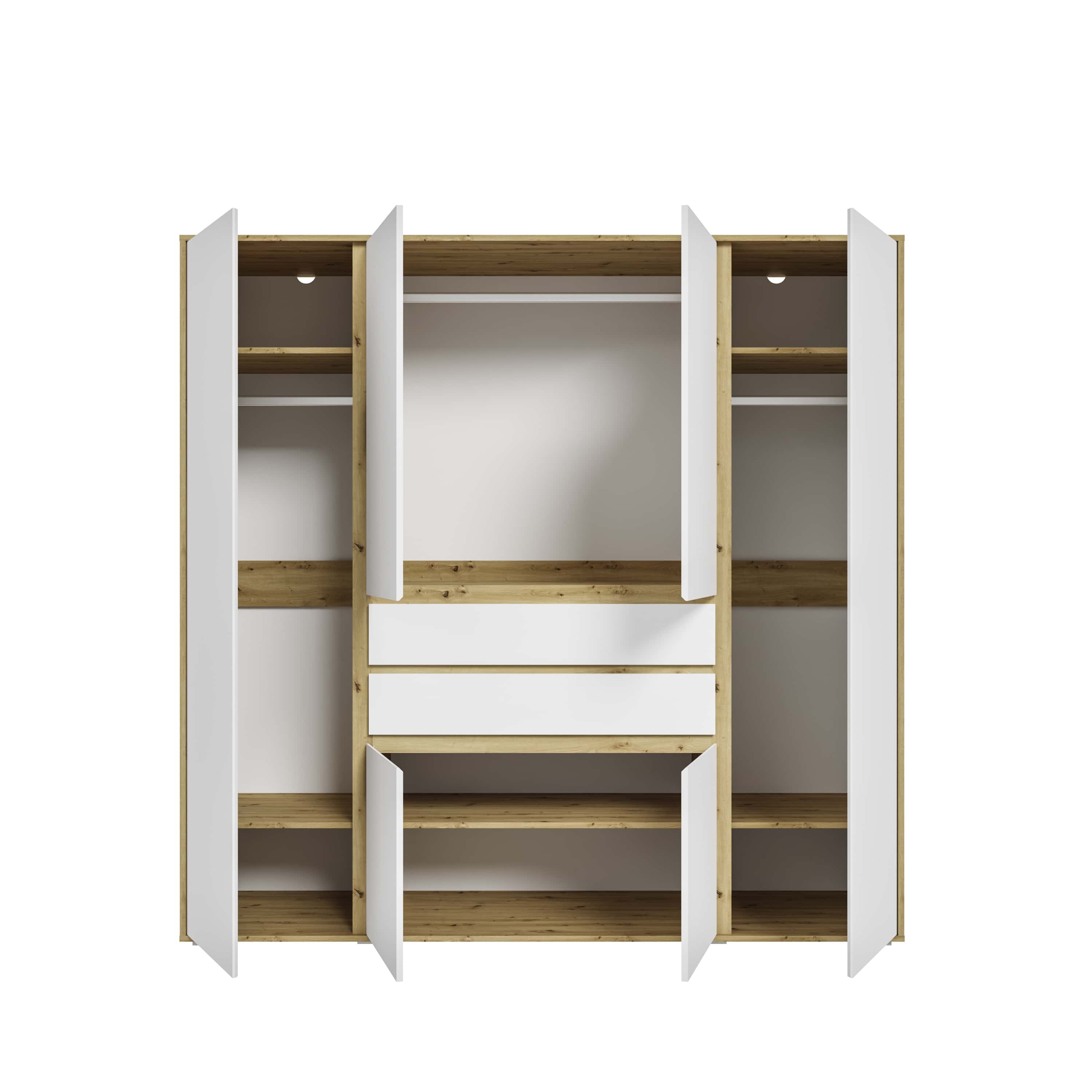 Falun Kleiderschrank 4-türig