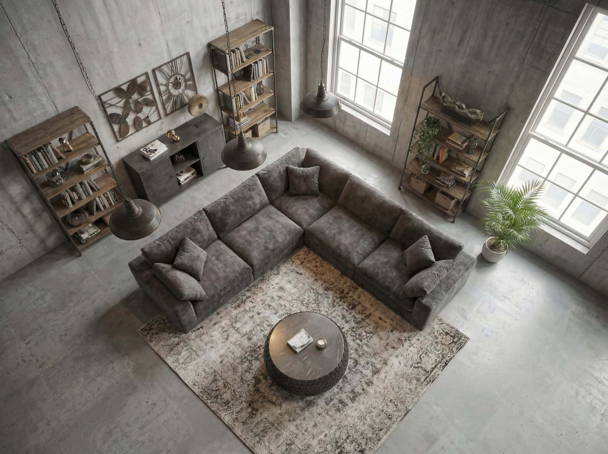 Design Couchtisch rund 65 cm aus Aluminium und schwarzer Marmor Tischplatte - Wohnzimmertisch Alu - Metall Sofatisch - Beistelltisch Wohnzimmer - Handmade
