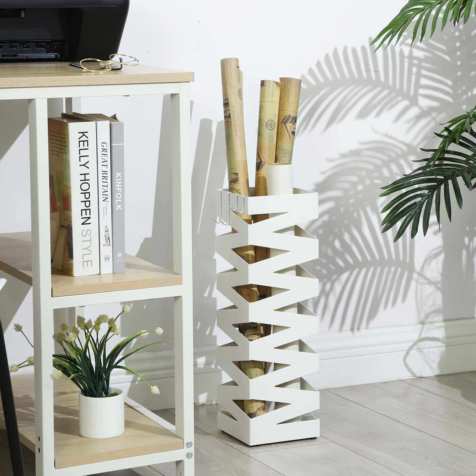 Schirmständer quadratisch Weiß-LUC16W Schirmständer quadratisch Weiß-LUC16W