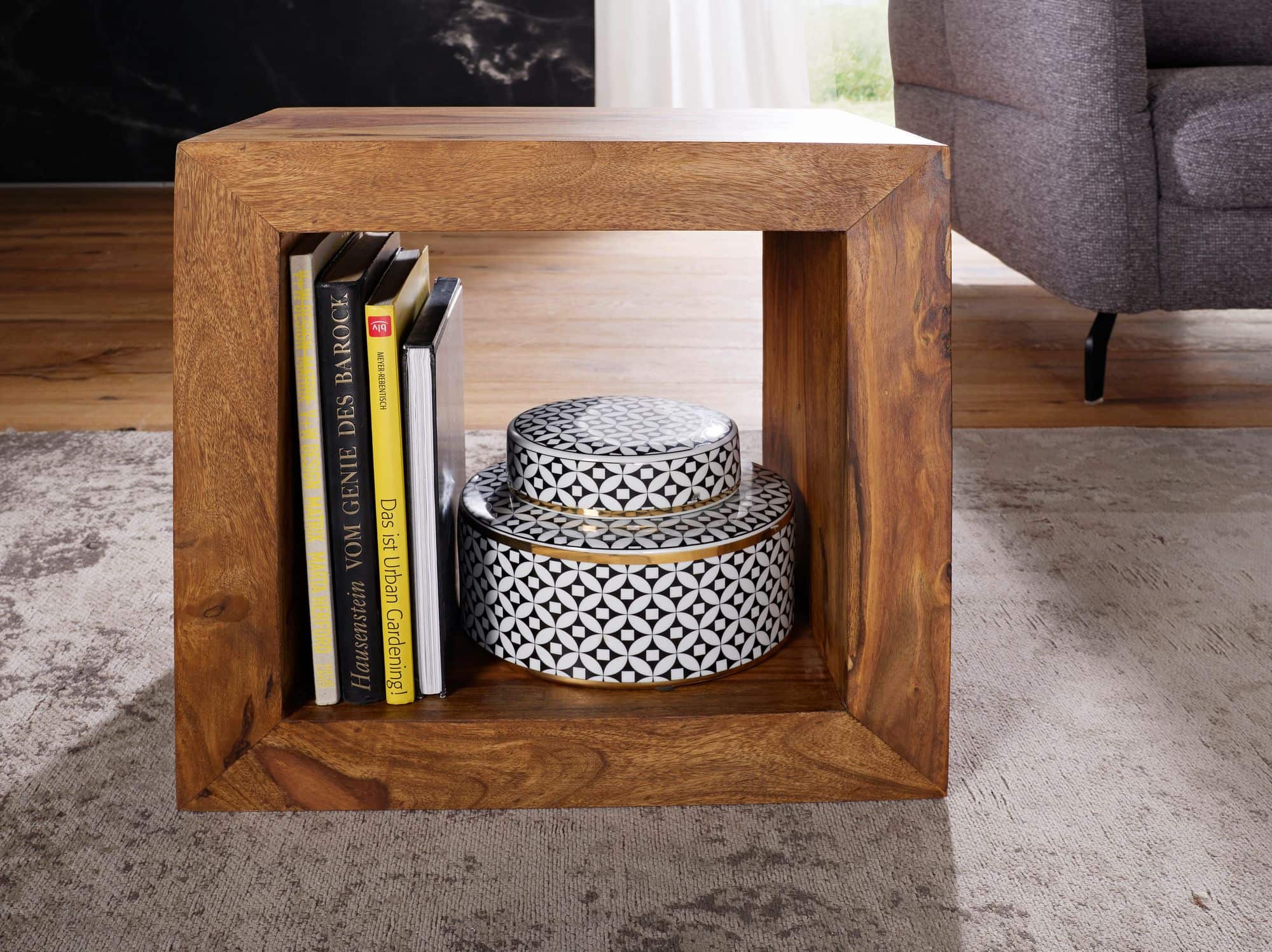 31309-WOHNLING-Standregal-MUMBAI-Massivholz-Shees_3usbZRw00oiLuq Standregal Massivholz Sheesham 44cm hoch Cube Regal Design Holzregal Naturprodukt Beistelltisch Landhausstil