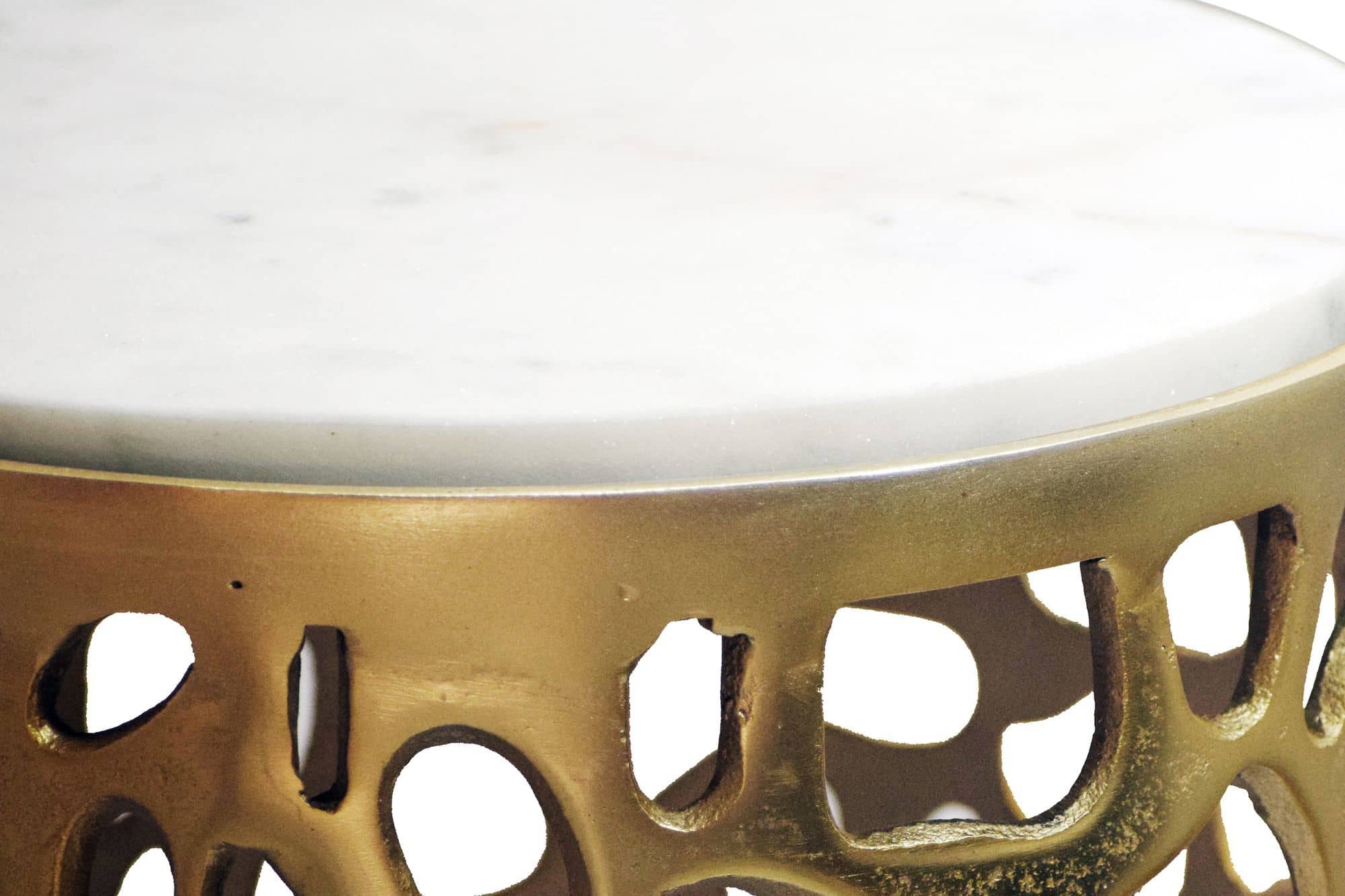 Beistelltisch Aluminium gold rund 30cm – Anstelltisch mit Marmor Tischplatte – Design Metall Couchtisch für Wohnzimmer – runder Wohnzimmertisch modern – Dekotisch Handmade Sofatisch Beistelltisch Aluminium gold rund 30cm – Anstelltisch mit Marmor Tischplatte – Design Metall Couchtisch für Wohnzimmer – runder Wohnzimmertisch modern – Dekotisch Handmade Sofatisch