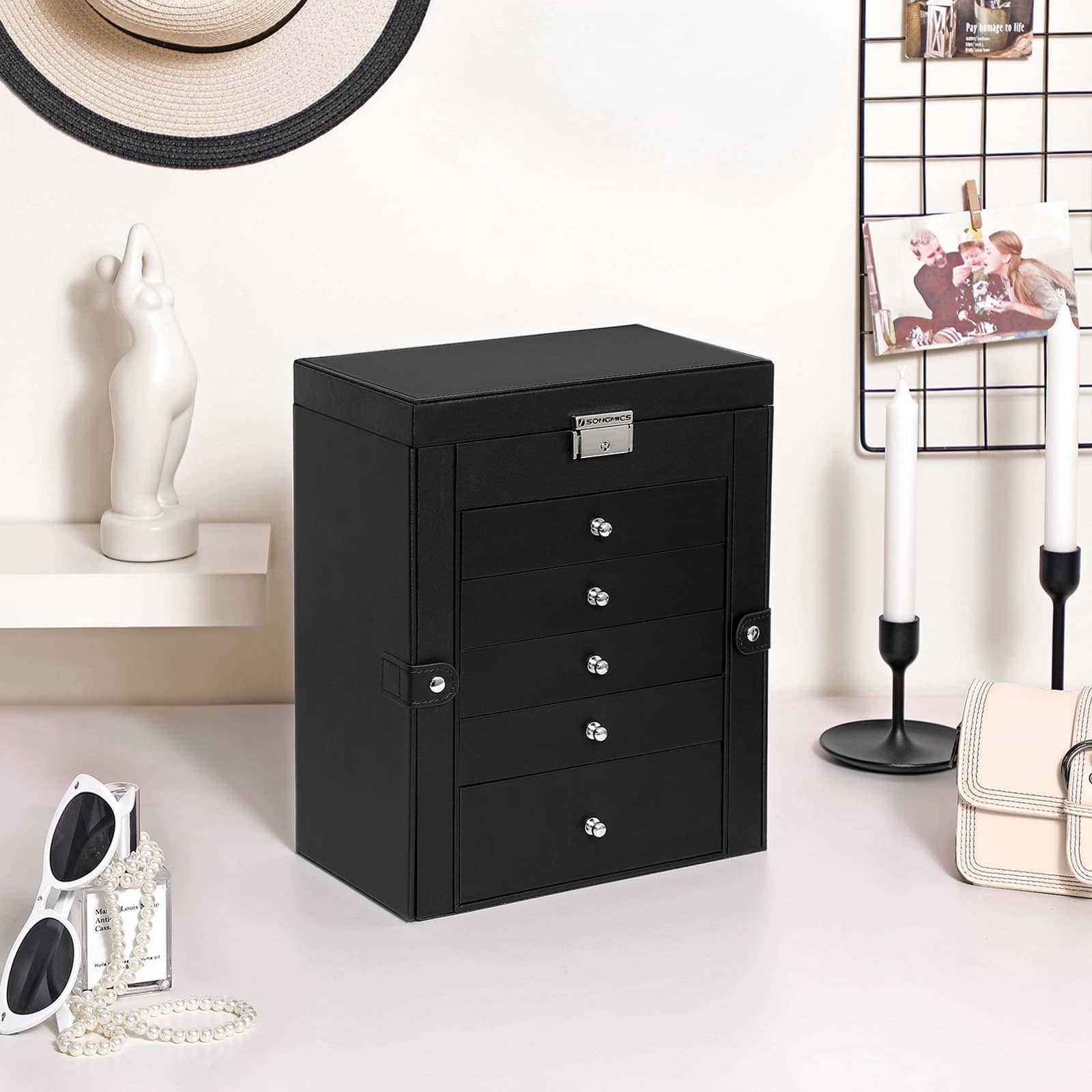 Schmuckschatulle mit 6 Ebenen-JBC152B01