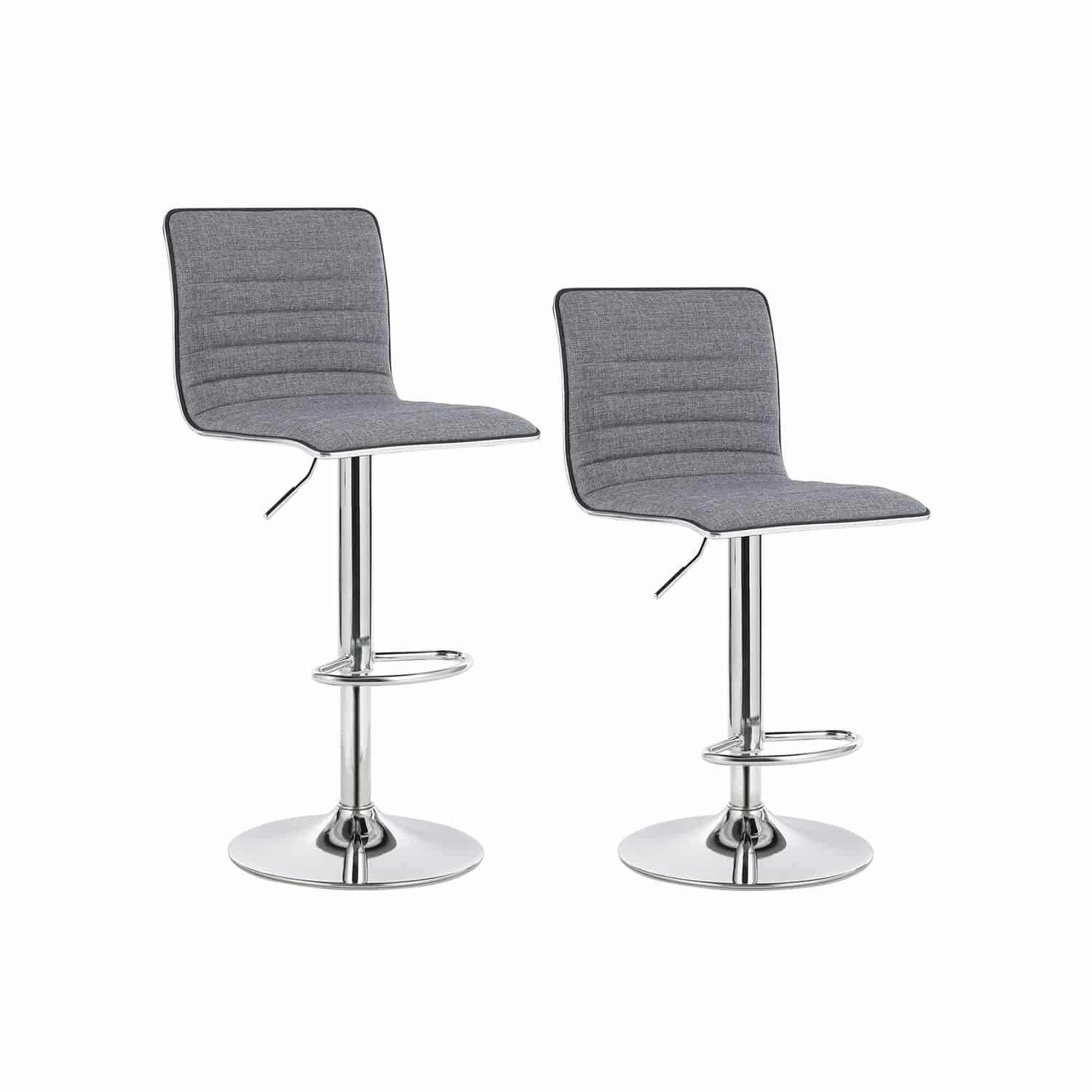 2er-Set Barhocker mit Rückenlehne