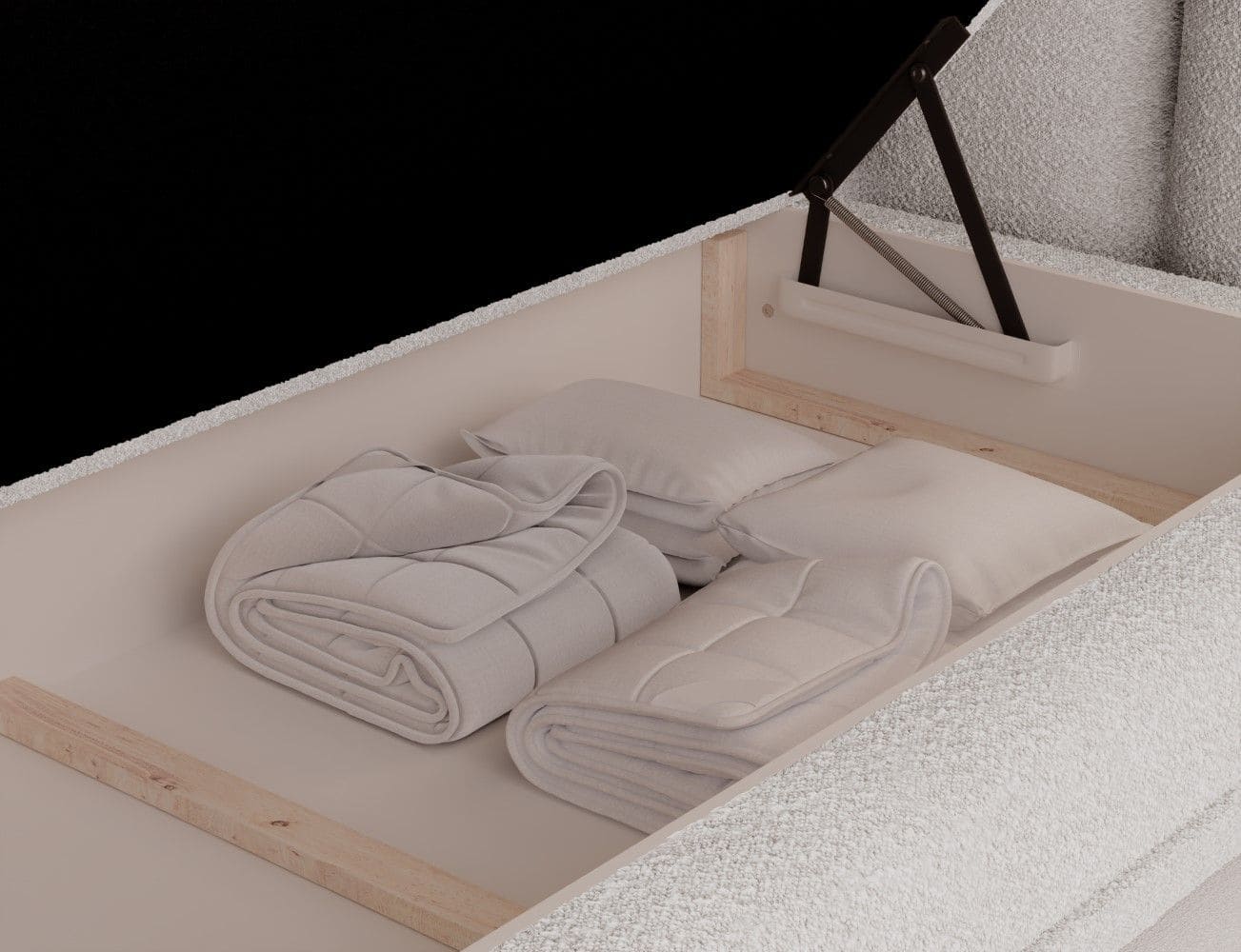 Boxspringbett Tonila von Eltap Royal Mikrofaser | Bettkasten | Topper