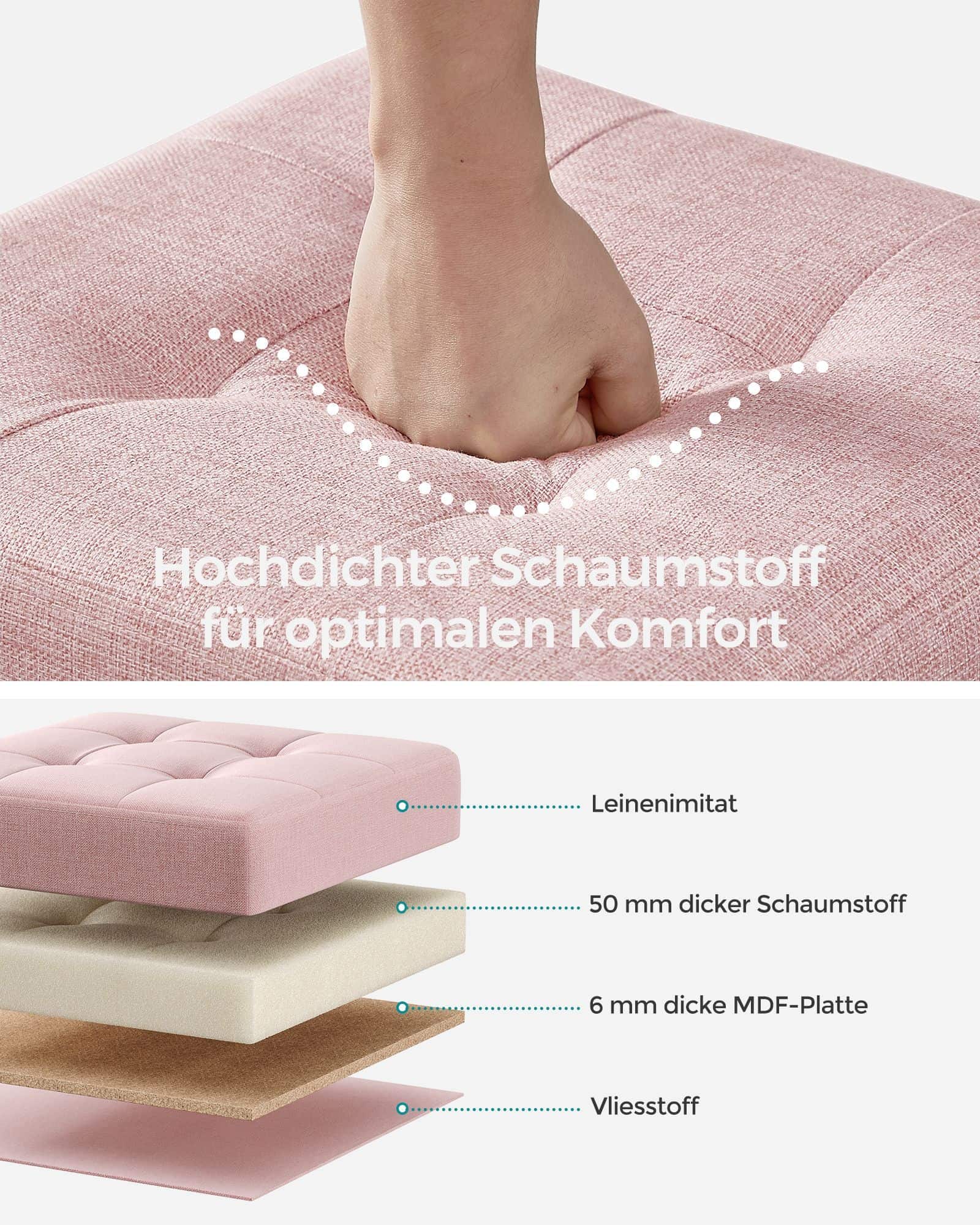 Sitzhocker mit Stauraum, kleine klappbare Sitzbank, 38 Sitzhocker mit Stauraum, kleine klappbare Sitzbank, 38