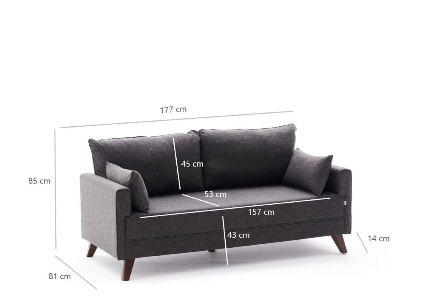 Bella 2-Sitzer Sofa von MyHomelando – Pflegeleicht und modern