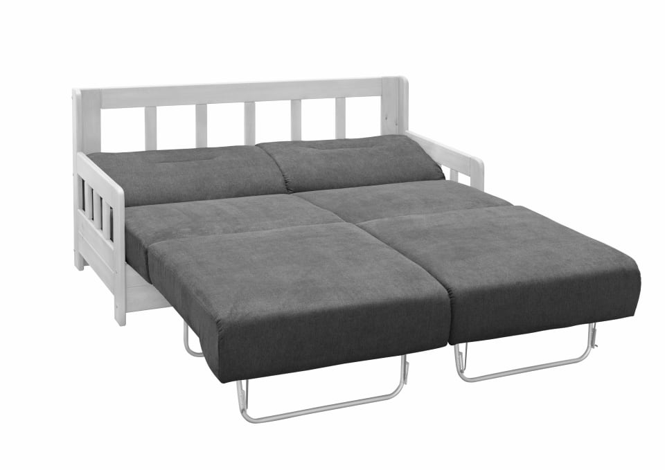 Camino_2F_3609_25-55-Fkt-2 Stilvoll kontrastierend: Benformato Sofa Camino in Anthrazit und Weiß mit Schlaffunktion