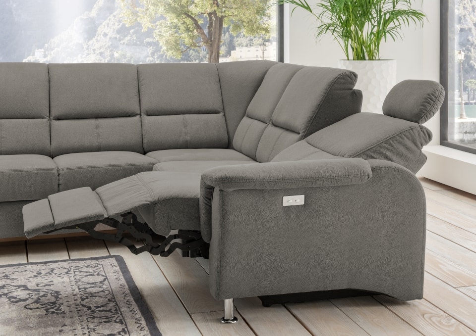 Ecksofa Parole von Benformato: Multifunktionaler Luxus mit Schlaffunktion und Relaxfunktion für Ihr Zuhause 