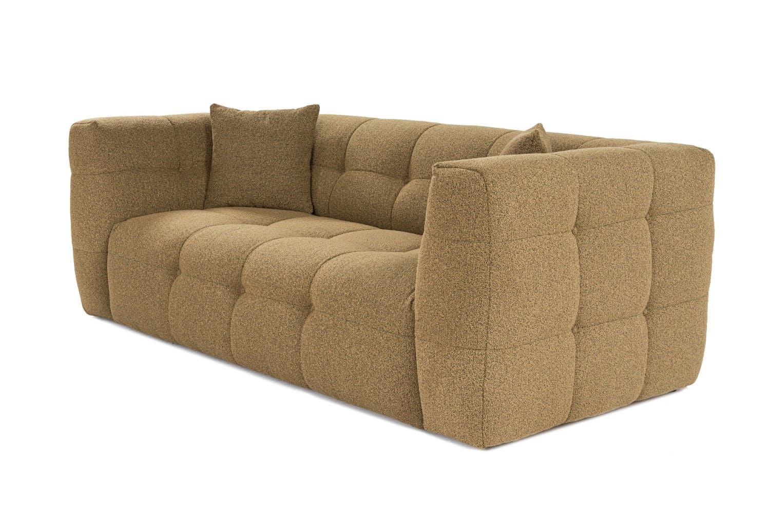Sofa Cady 2-Sitzer Khaki – Mikrofaser Flock Sofa Cady 2-Sitzer Khaki – Mikrofaser Flock
