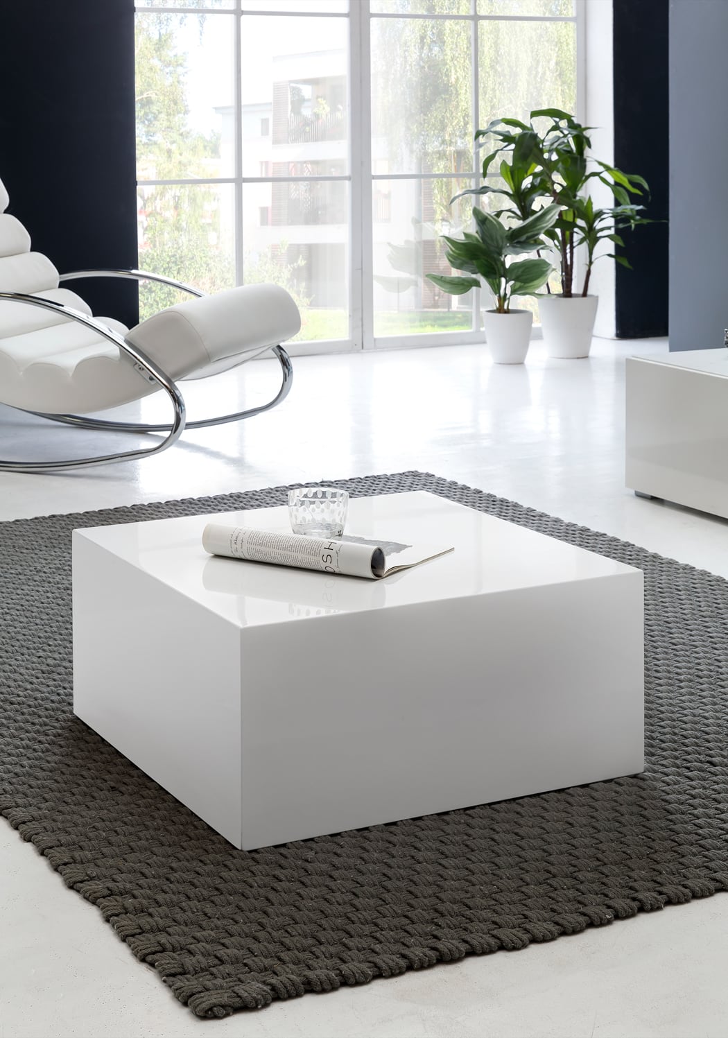 40917-WOHNLING-Couchtisch-MONOBLOC-60-x-60-x-30-c_3 Wohnling Couchtisch MONOBLOC 60 cm Hochglanz Weiß