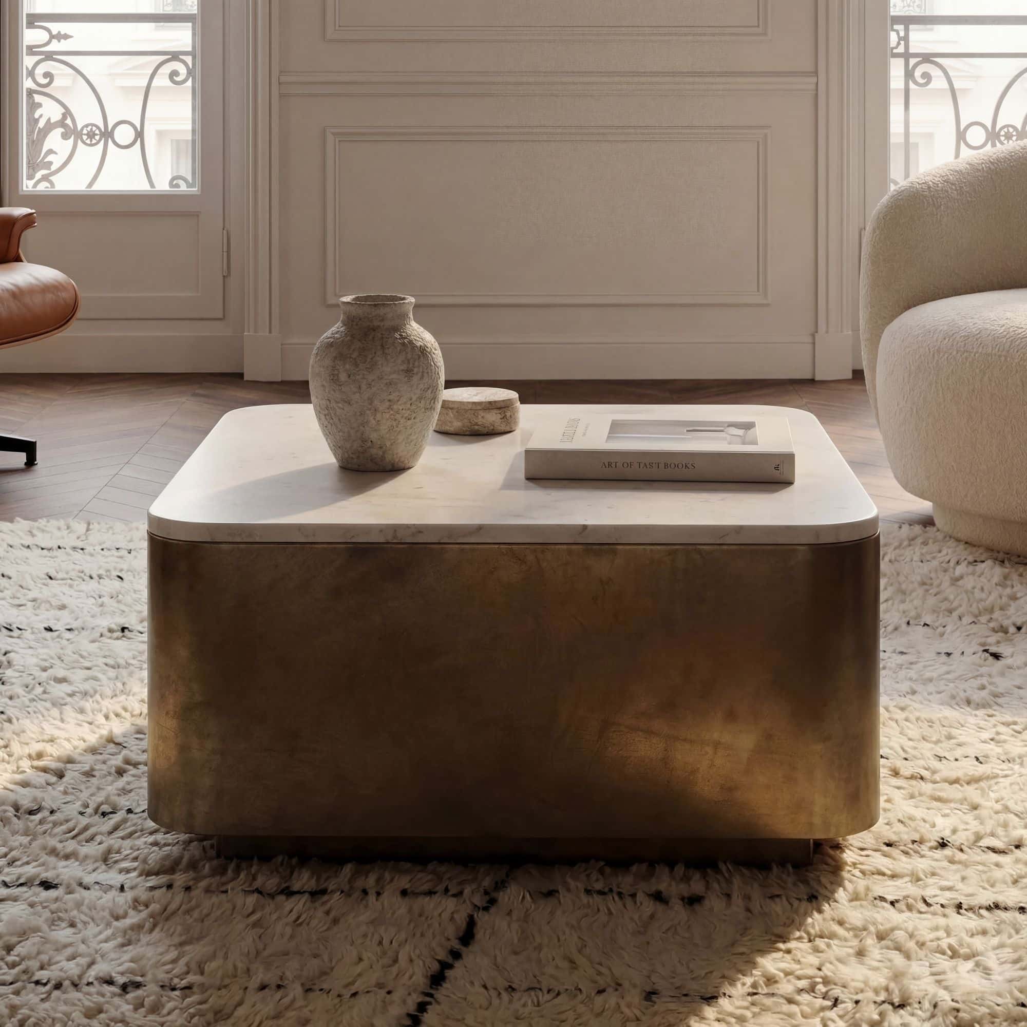 Couchtisch Metall mit weißer Marmor Tischplatte 60cm quadratisch - Moderner Wohnzimmertisch - Design Sofatisch - Loungetisch Kubus - Edler Beistelltisch Handmade Couchtisch Metall mit weißer Marmor Tischplatte 60cm quadratisch - Moderner Wohnzimmertisch - Design Sofatisch - Loungetisch Kubus - Edler Beistelltisch Handmade